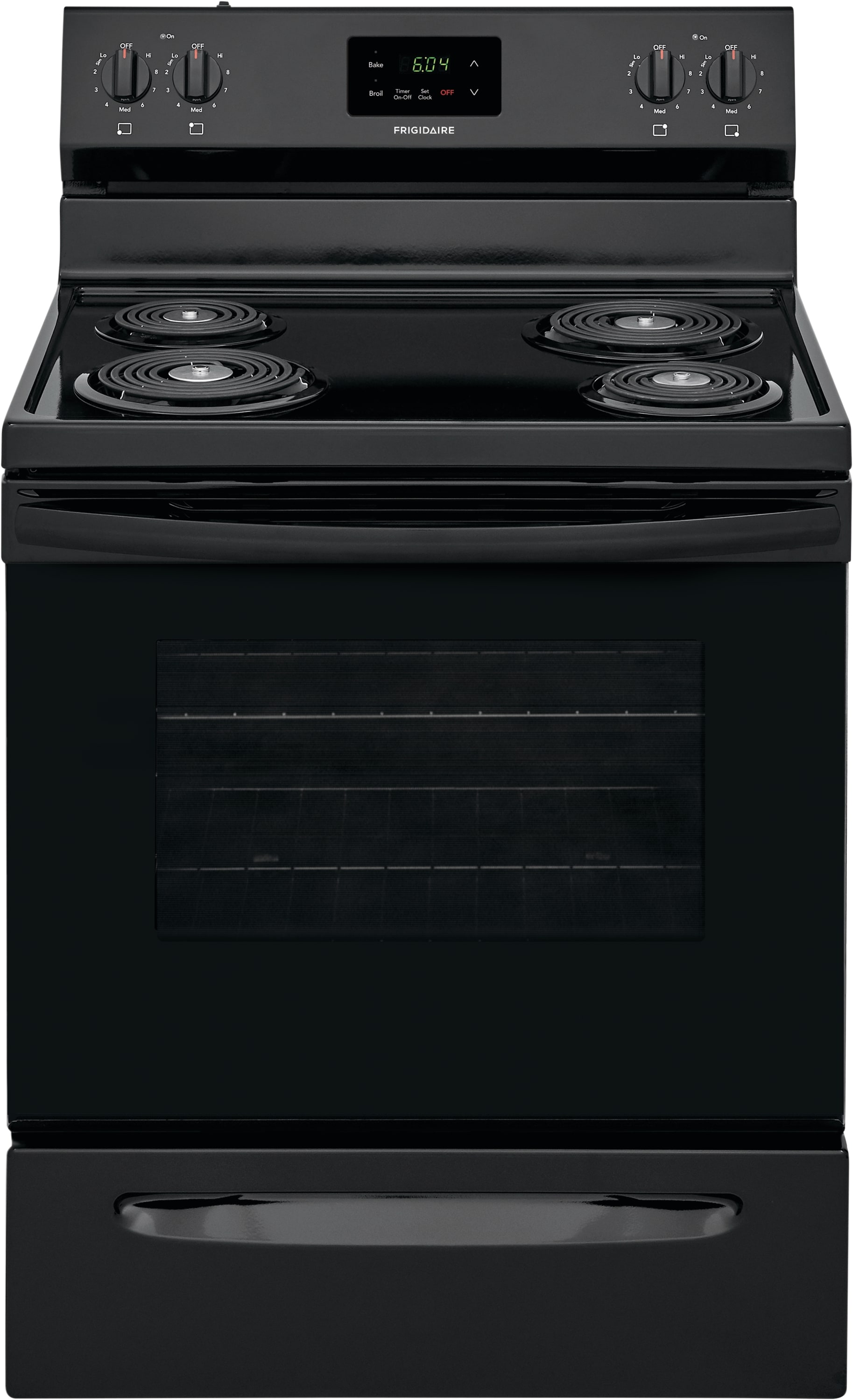 FRIDGIDAIRE 24 Stainless Steel Electric Stove 4 Coil Burners.