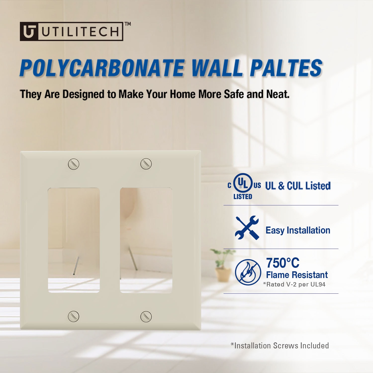 Utilitech 3032-LA10 Electrical-Wall-Plates - View #2