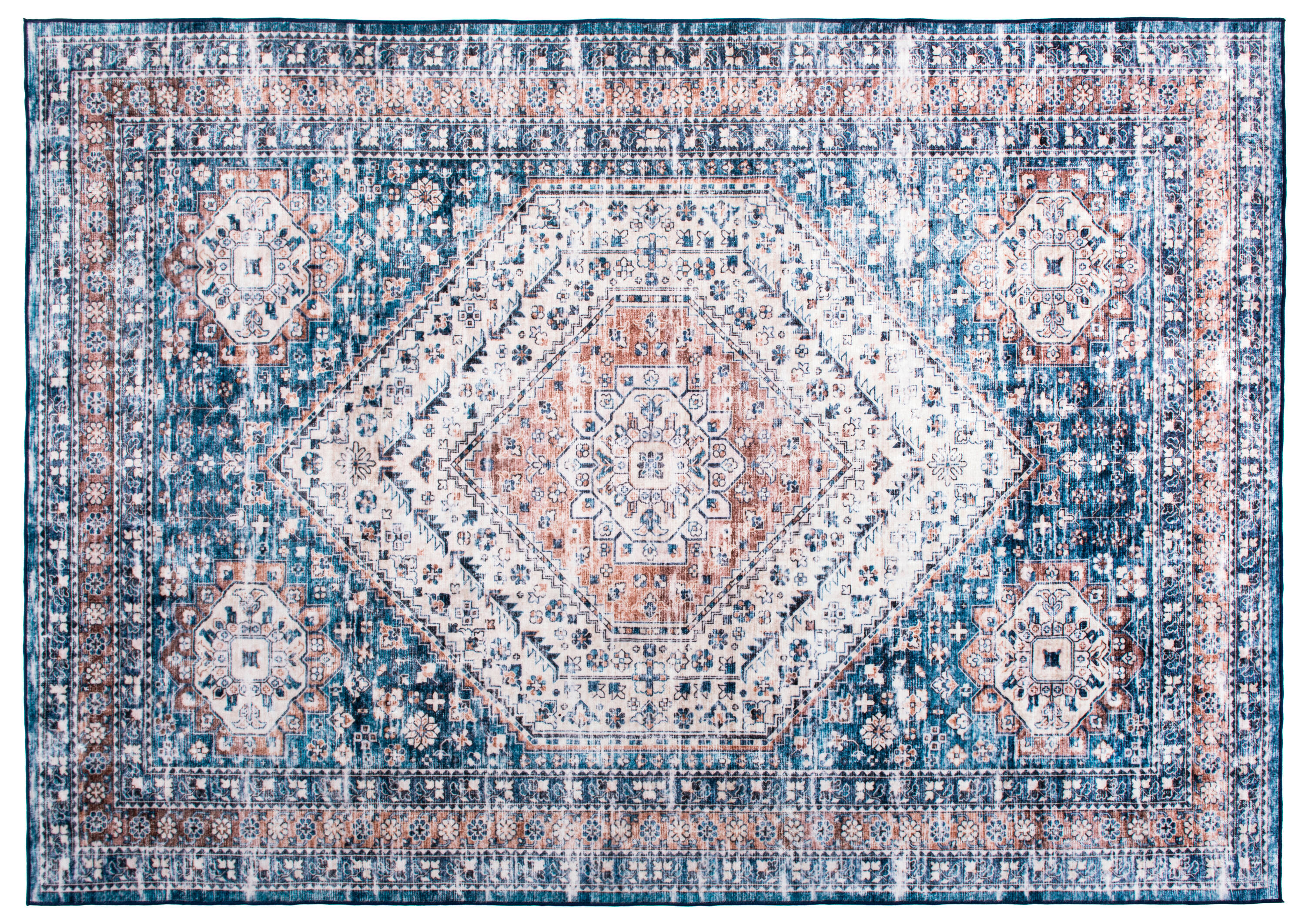 World Rug Gallery 7026BLUE5X7 rugs - View #3