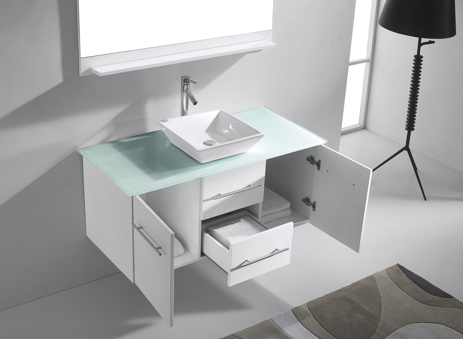 Virtu USA MS-420-G-WH-001 Bath-Vanity-Combo - View #4