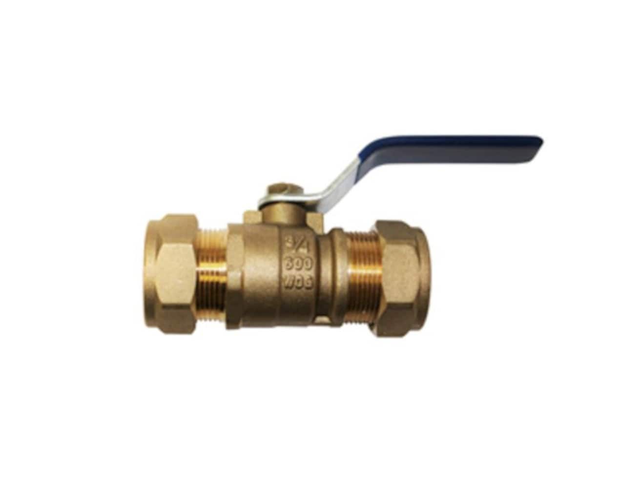  734551 3/4-in Compression Brass Ball Valve