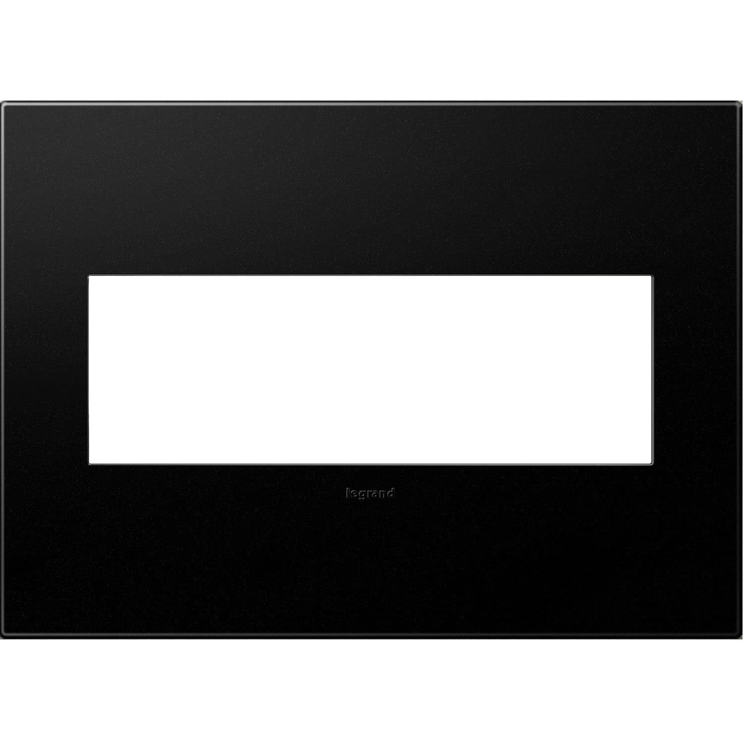 Legrand AWP3GGR4 adorne 3 -Gang Specialty Size Graphite Plastic Indoor Screwless Square Wall Plate