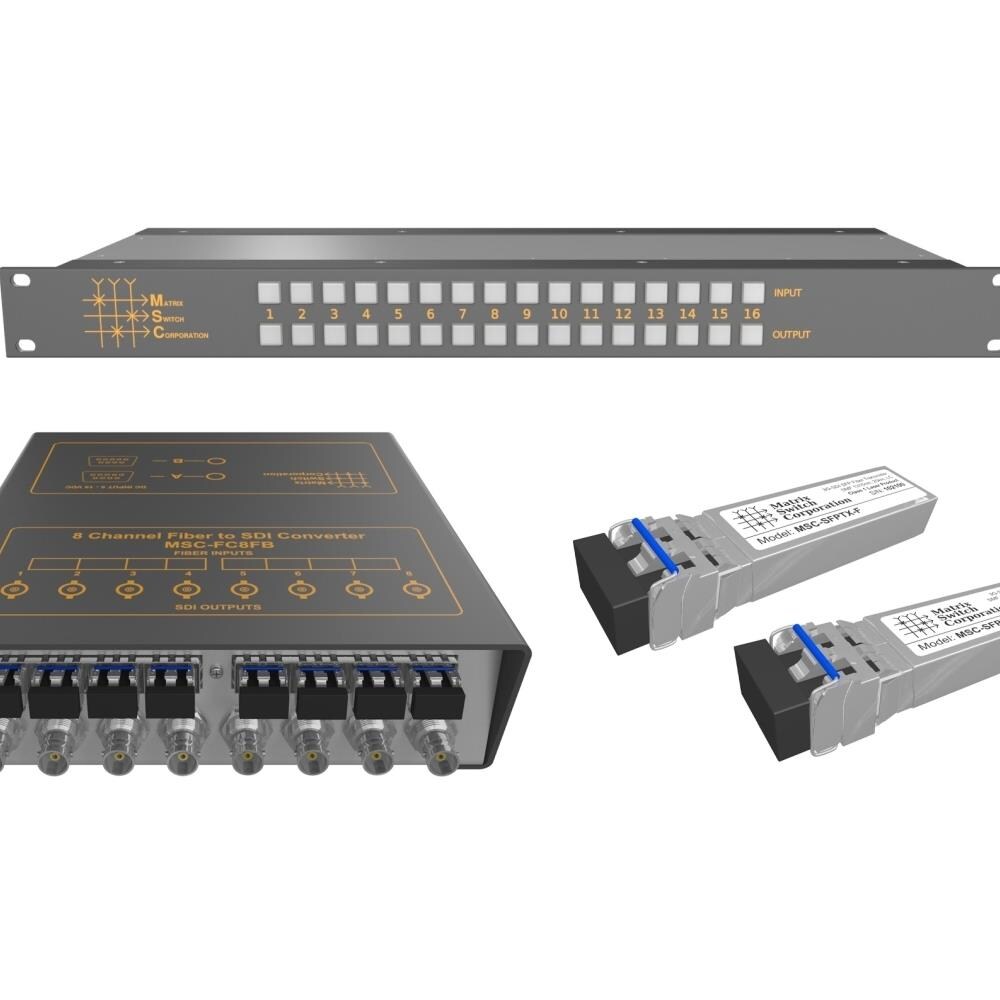  TCNCD388453 Matrix Switch MSC-SFL-112 16 Channel 3G-SDI- SDI and HDSDI Over Fiber Extender for Fiber Link Product Solution