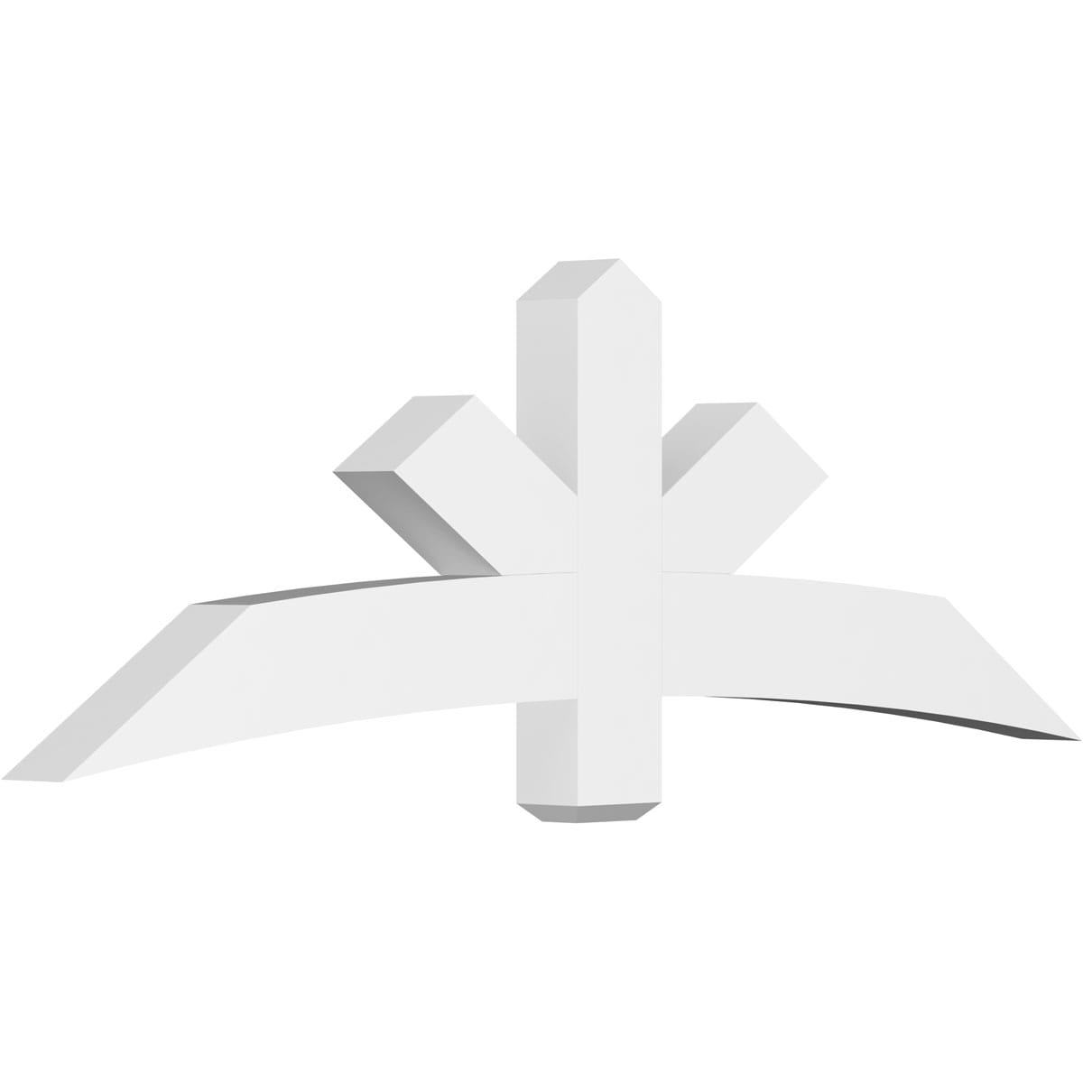Ekena Millwork GBP072X24X0406ALB00 Alberta White PVC Gable bracket
