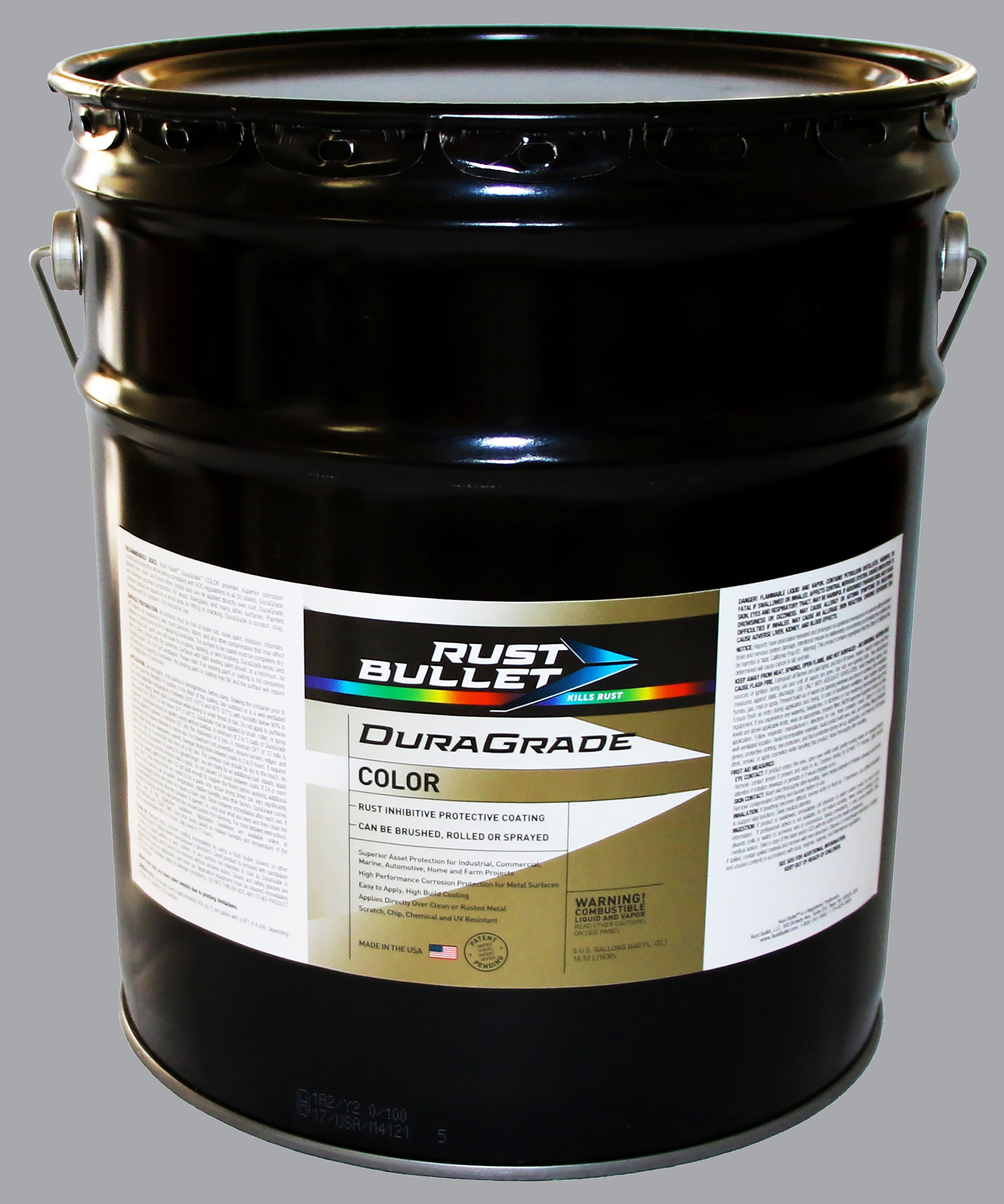 Rust Bullet Automotive Low VOC Rust Inhibitor Satin Automotive Low VOC  Metallic Gray Oil-based Interior/Exterior Paint + Primer (1-quart) in the  Exterior Paint department at