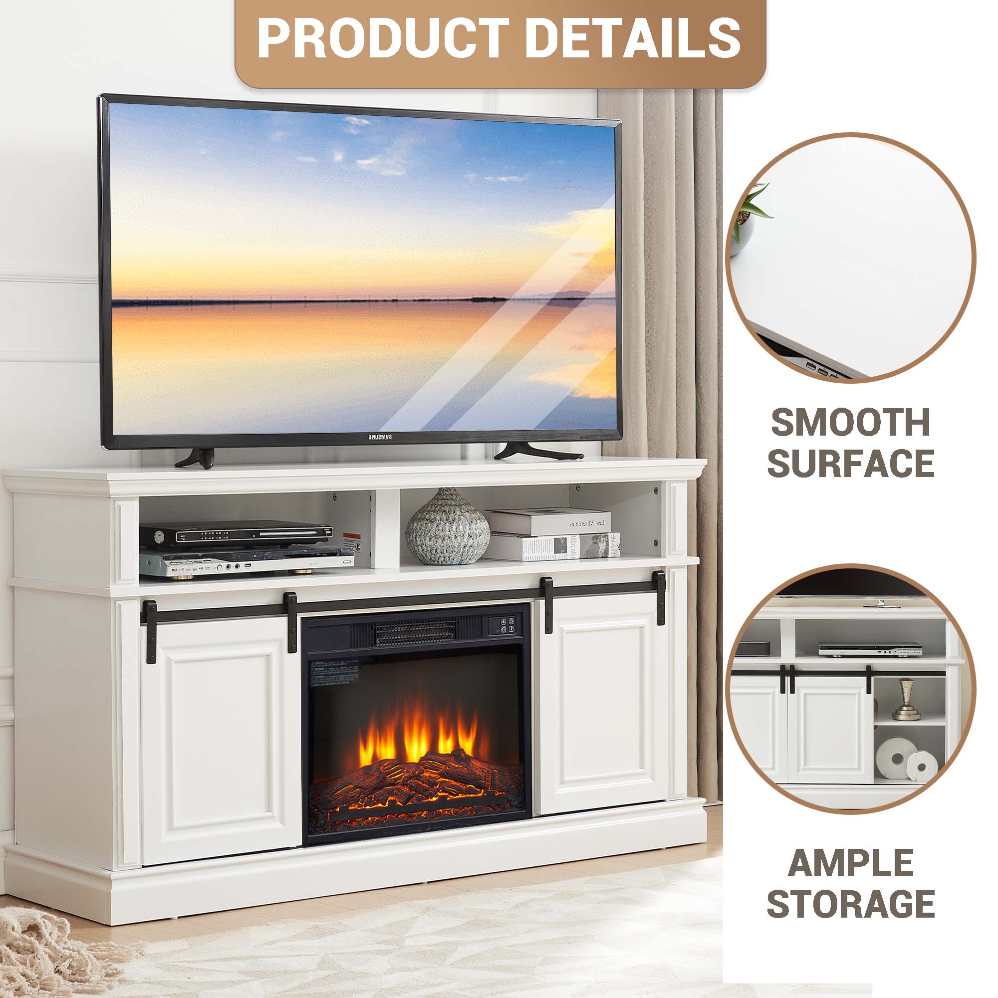 Fun Orange FUNS2TS07 Electric-Fireplaces - View #4