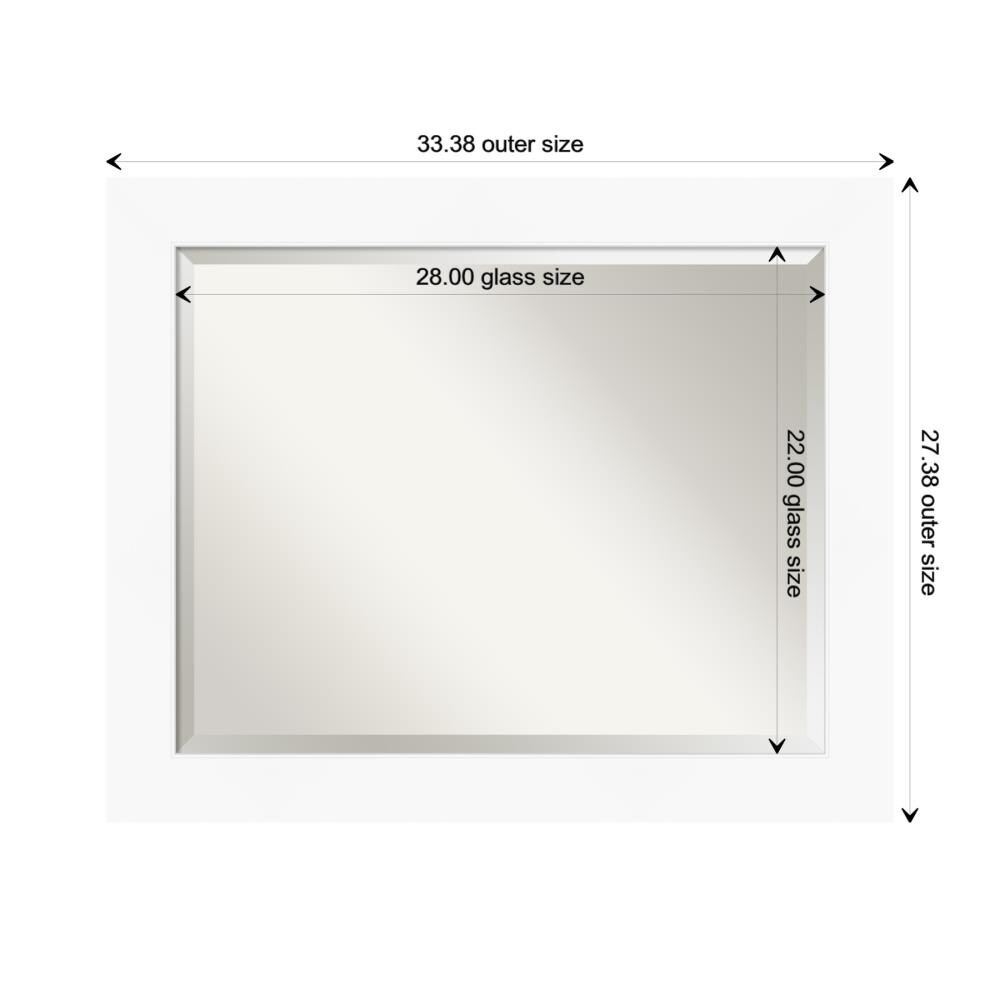 Amanti Art Cabinet White Frame Collection 33.38-in x 27.38-in Matte ...