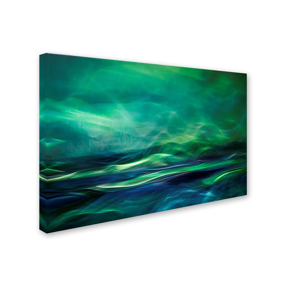 Trademark Fine Art Framed 16-in H x 24-in W Abstract Print on Canvas at ...