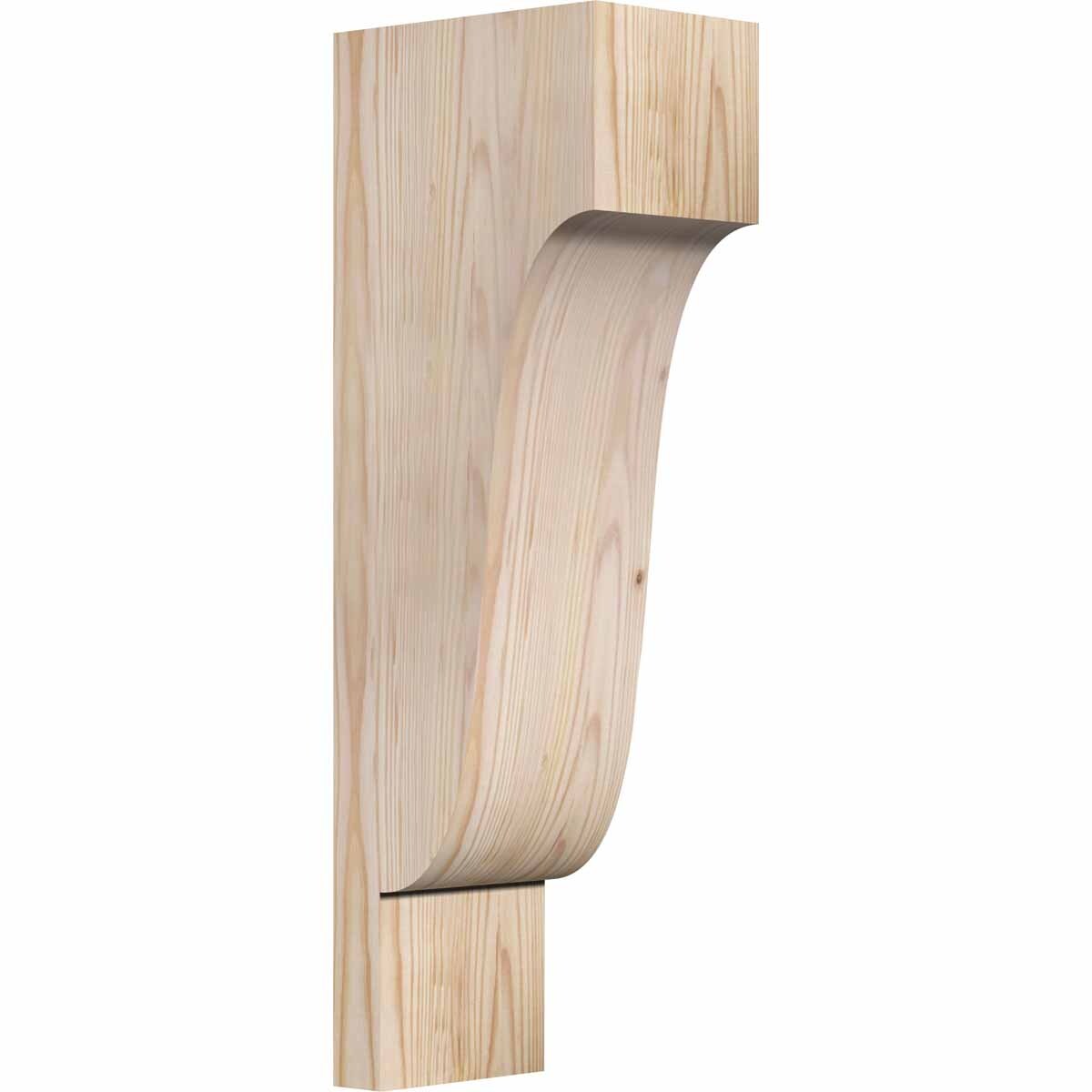 Ekena Millwork COR06X08X24NEW00SDF 5.5-in x 8-in x 24-in Newport Unfinished Douglas fir Wood Paintable/Stainable Corbel