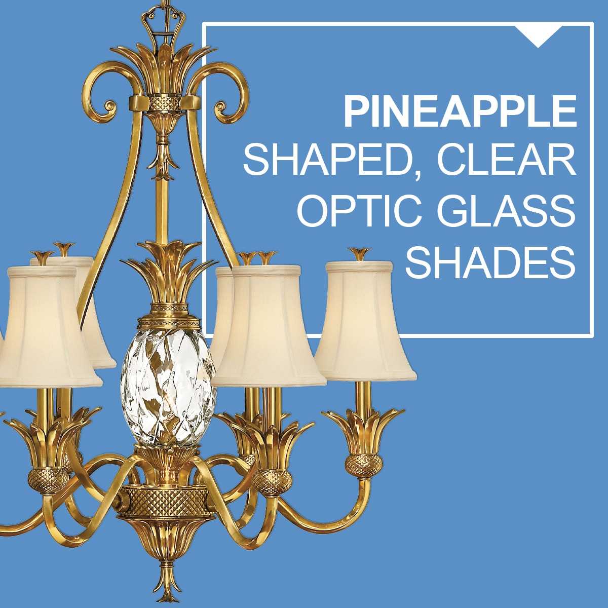 Elegant Burnished Brass 7-Light Chandelier with Ivory Silk Shades