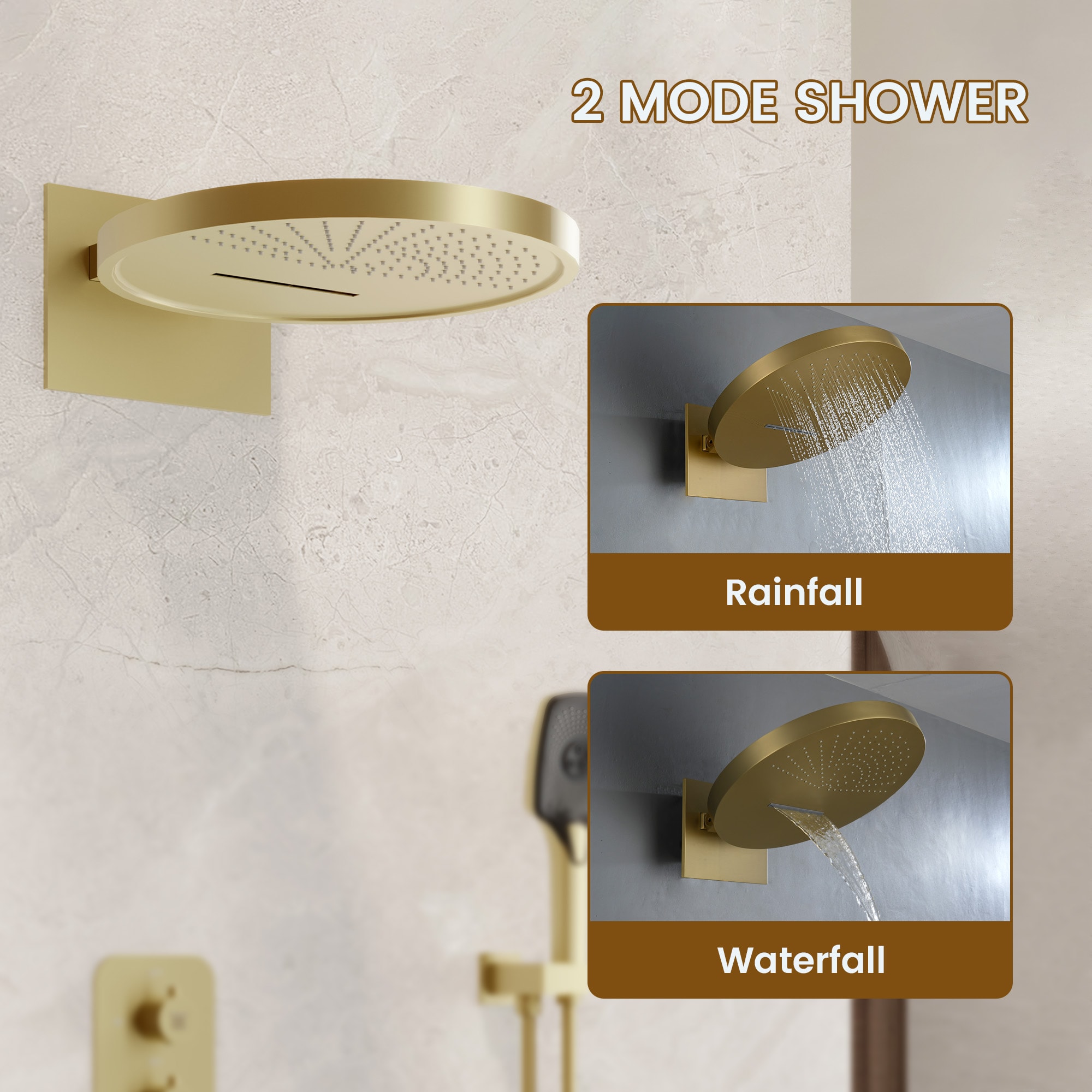 CASAINC CA-A4361-BG Showerhead-Bar-Panels - View #3