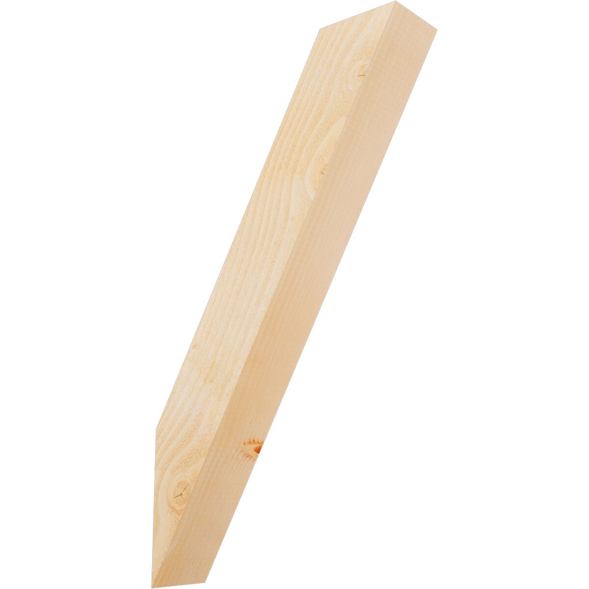 Ekena Millwork BRC04X16X28TRA00RDF 4-in x 16-in x 28-in Douglas Fir Unfinished Wood Traditional Rough Sawn Knee Brace