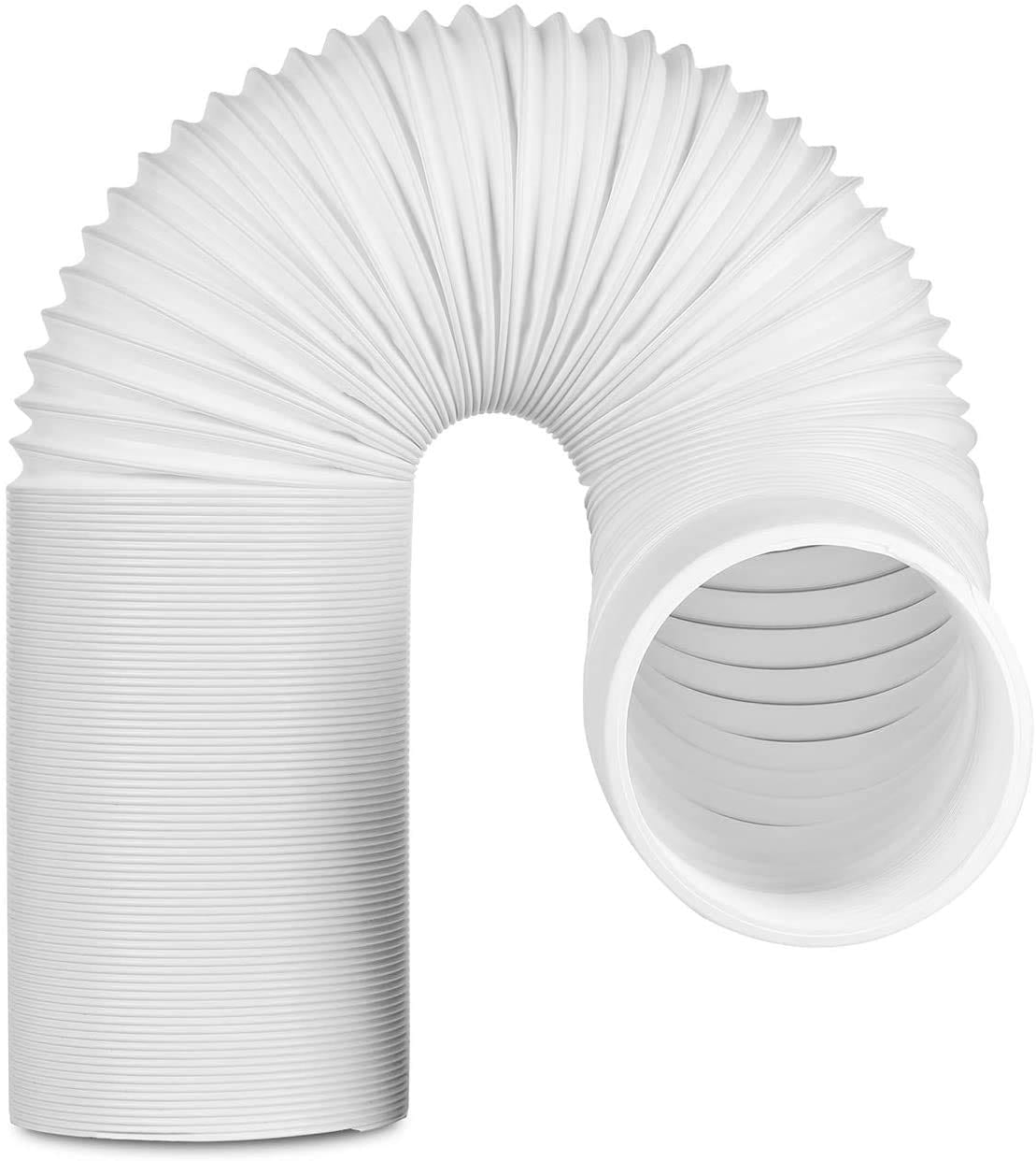 TURBRO  Portable Air Conditioner Universal Exhaust Hose 5 Inch Diameter 78 Inch Length Clockwise Thread AC Vent Pipe Replacement Hose Flexible Heavy Duty Air Conditioner Tubing Extension