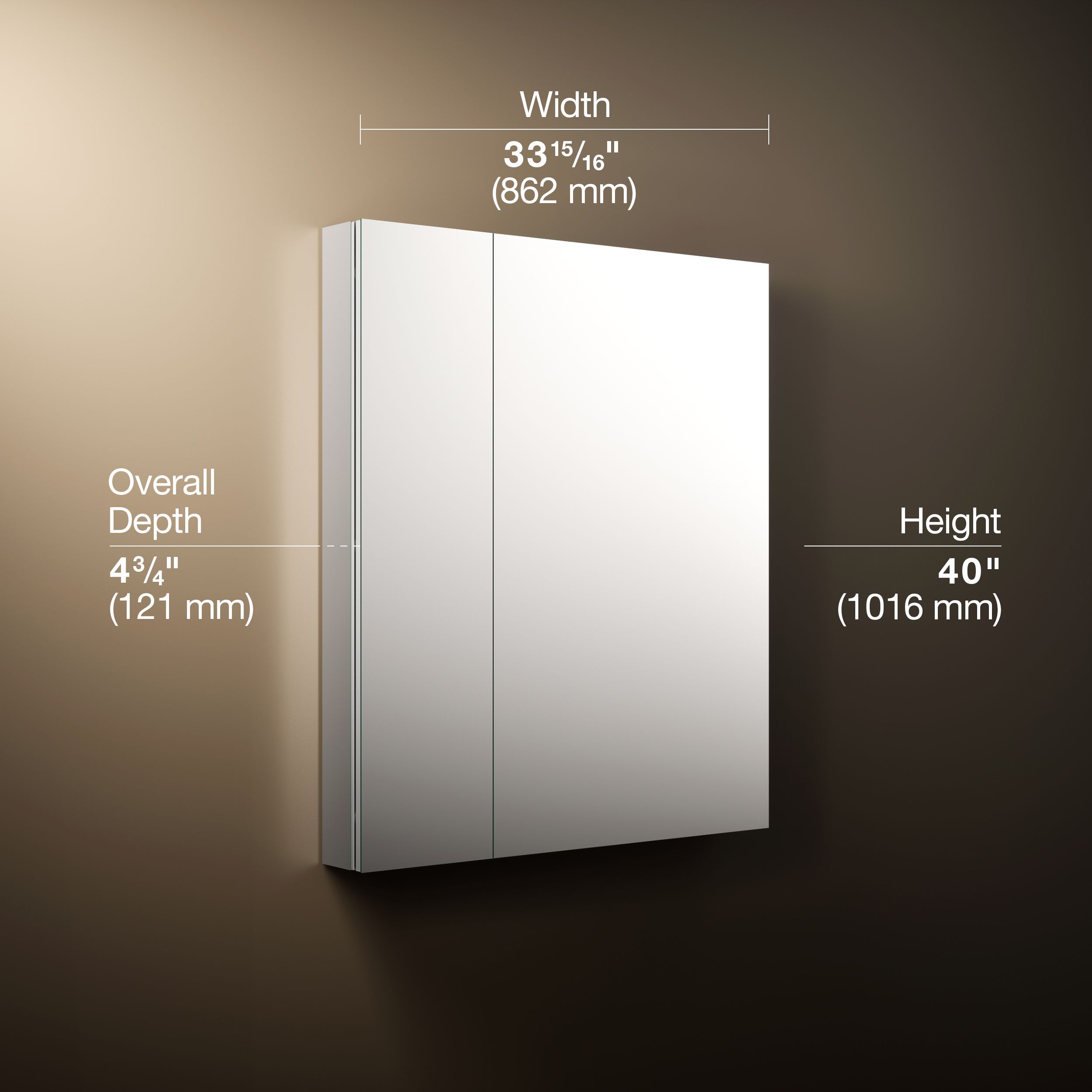 KOHLER 28032-NA Bathroom-Medicine-Cabinets - Thumbnail View #3