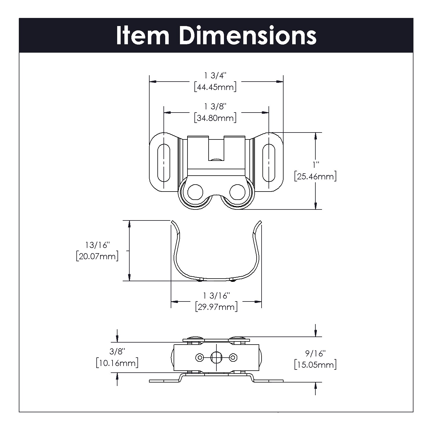 Hickory Hardware P108-2C-25B Cabinet-Latches - View #5