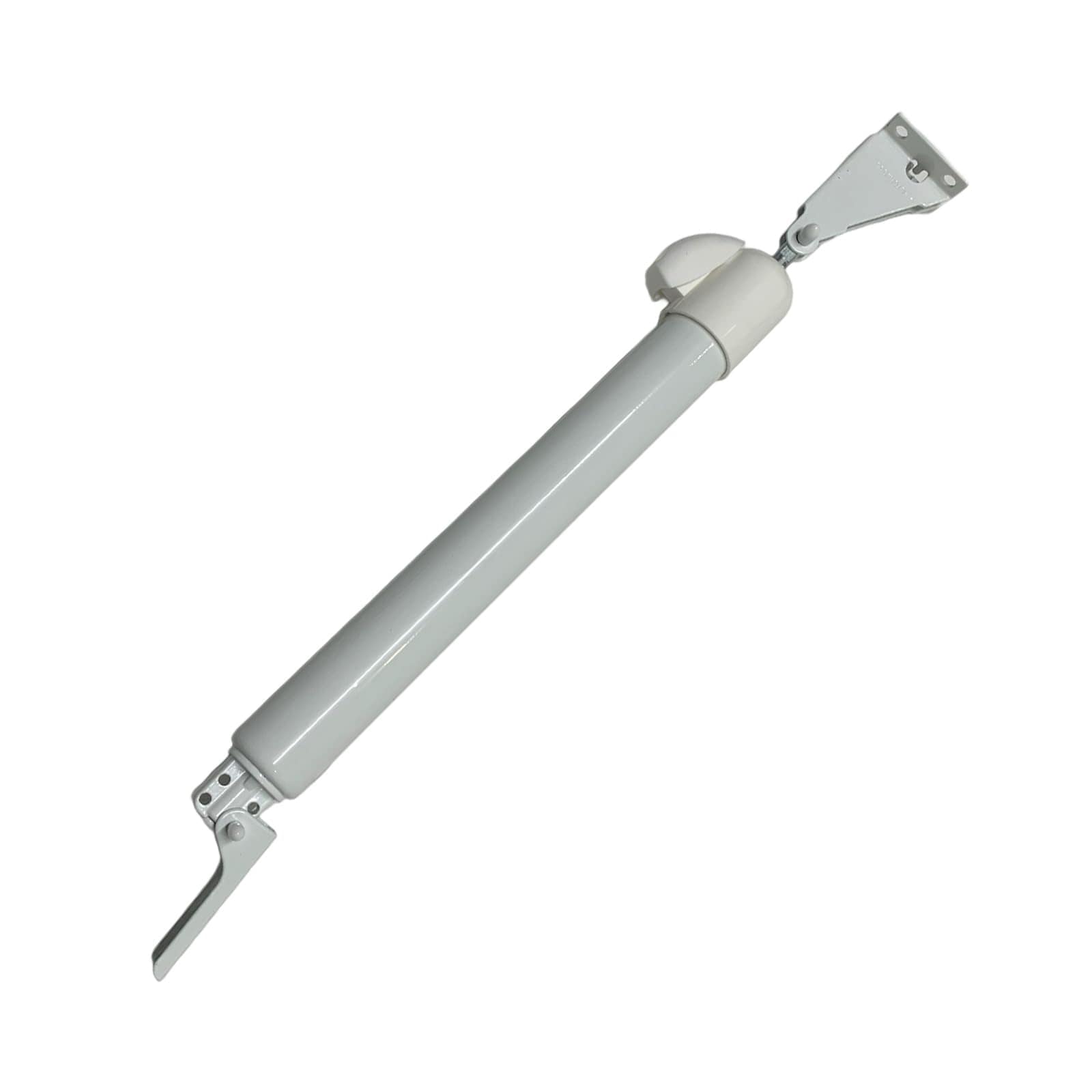 KHKFY  Heavy Duty Door Closer White Metal Construction Adjustable Hydraulic Automatic Door Control Arm Commercial Grade Screen Door Piston