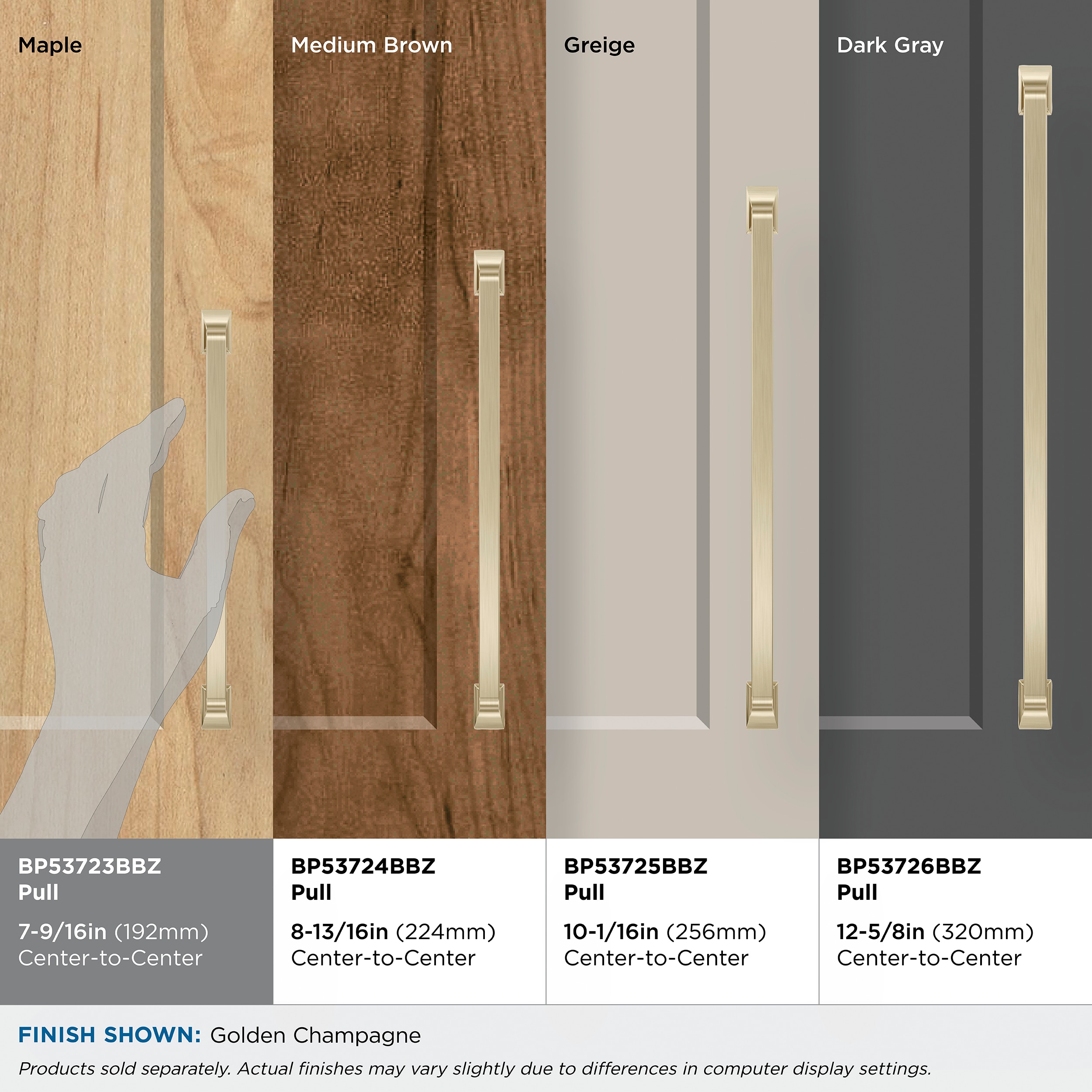 Amerock BP53723BBZ Cabinet-Pulls - View #5