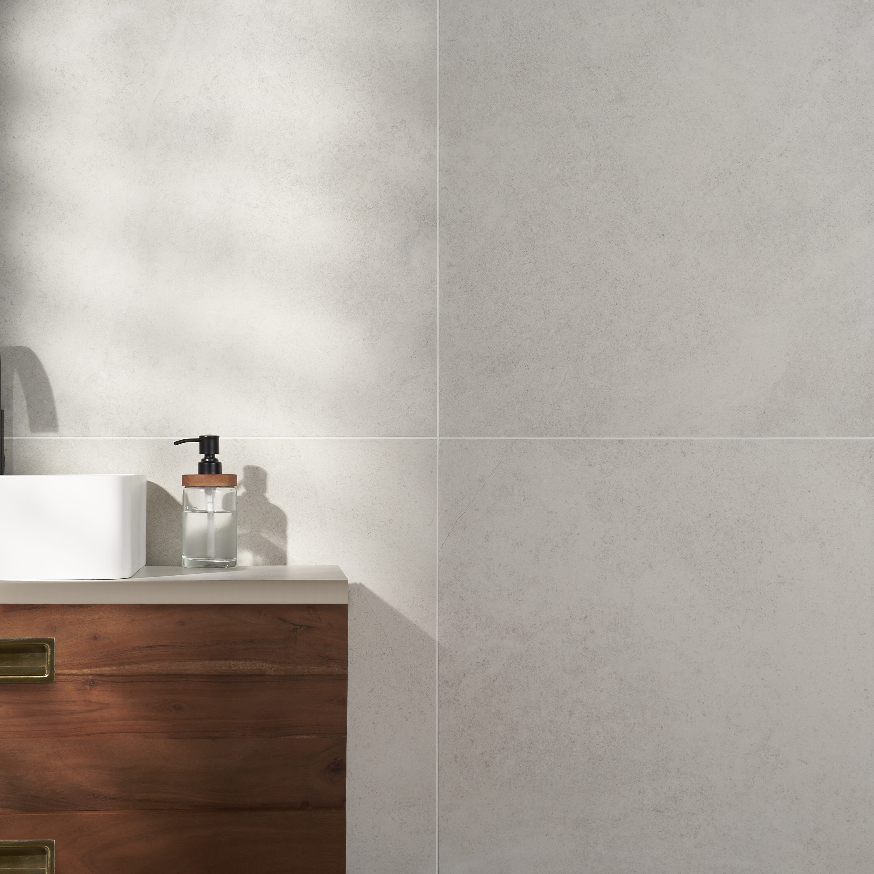 Artmore Tile New Terrain Perla 24-in x 24-in Matte Porcelain Stone Look ...