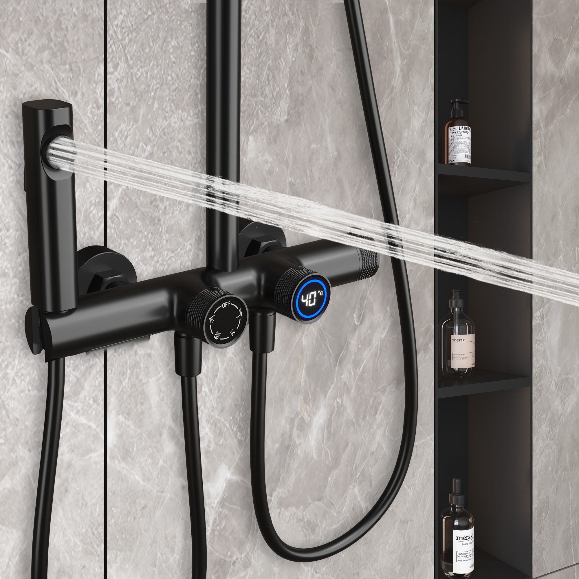 Mondawe AM-S0082C-10GB Showerhead-Bar-Panels - View #13