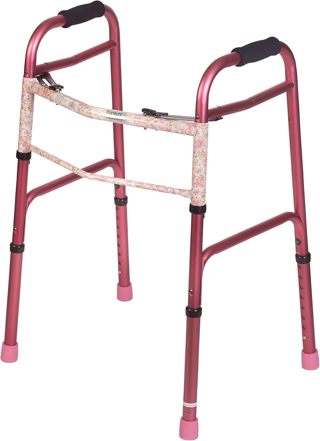 HealthSmart 500-1044-0900 Walker Pink W/Fancy Beige