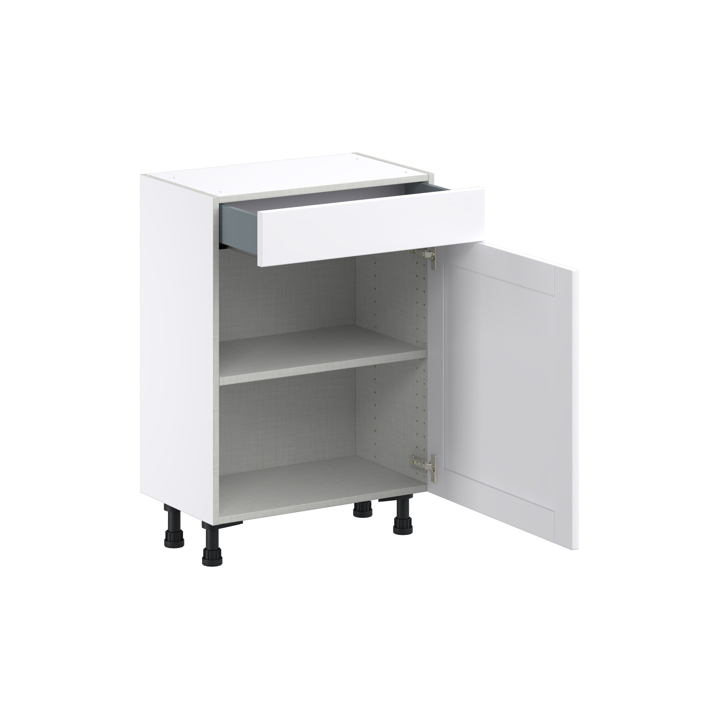 Hugo&Borg Rosemont 24-in W x 34.5-in H x 14-in D Glacier White 1-Drawer ...