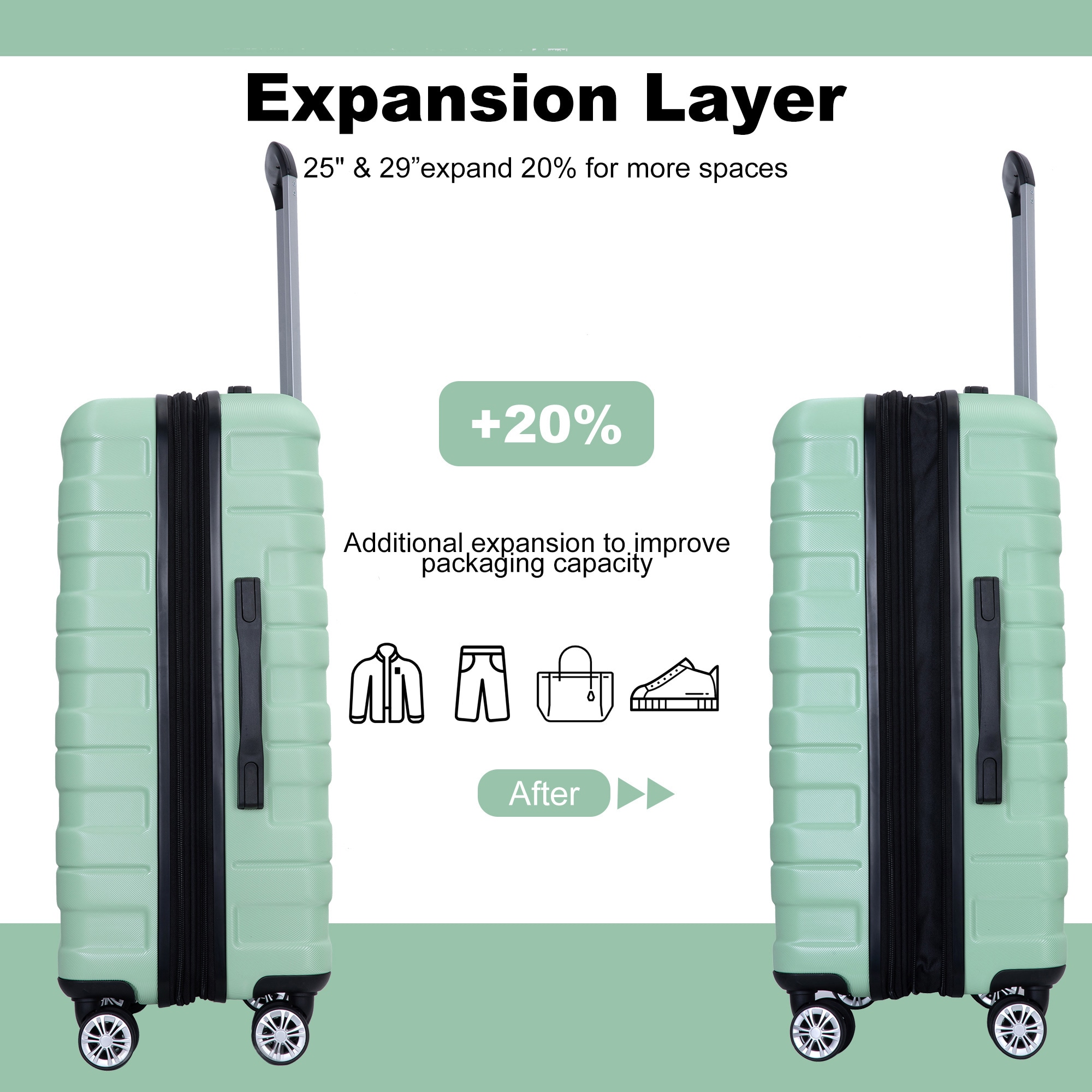 SINOFURN SYD9400014LG Luggage-And-Luggage-Sets - View #5