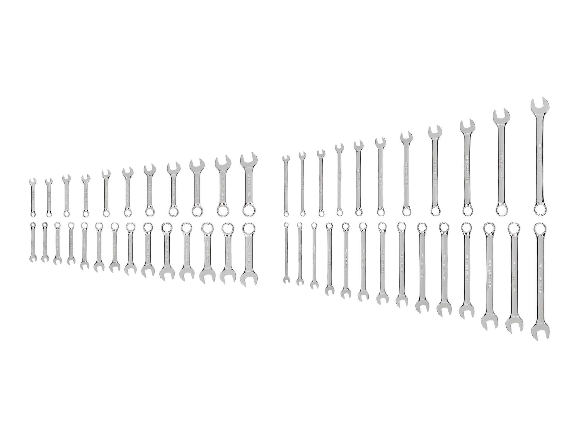 TEKTON WCB90903 50 -Piece Set 12-point SAE and Metric Standard Combination Wrench (no case)