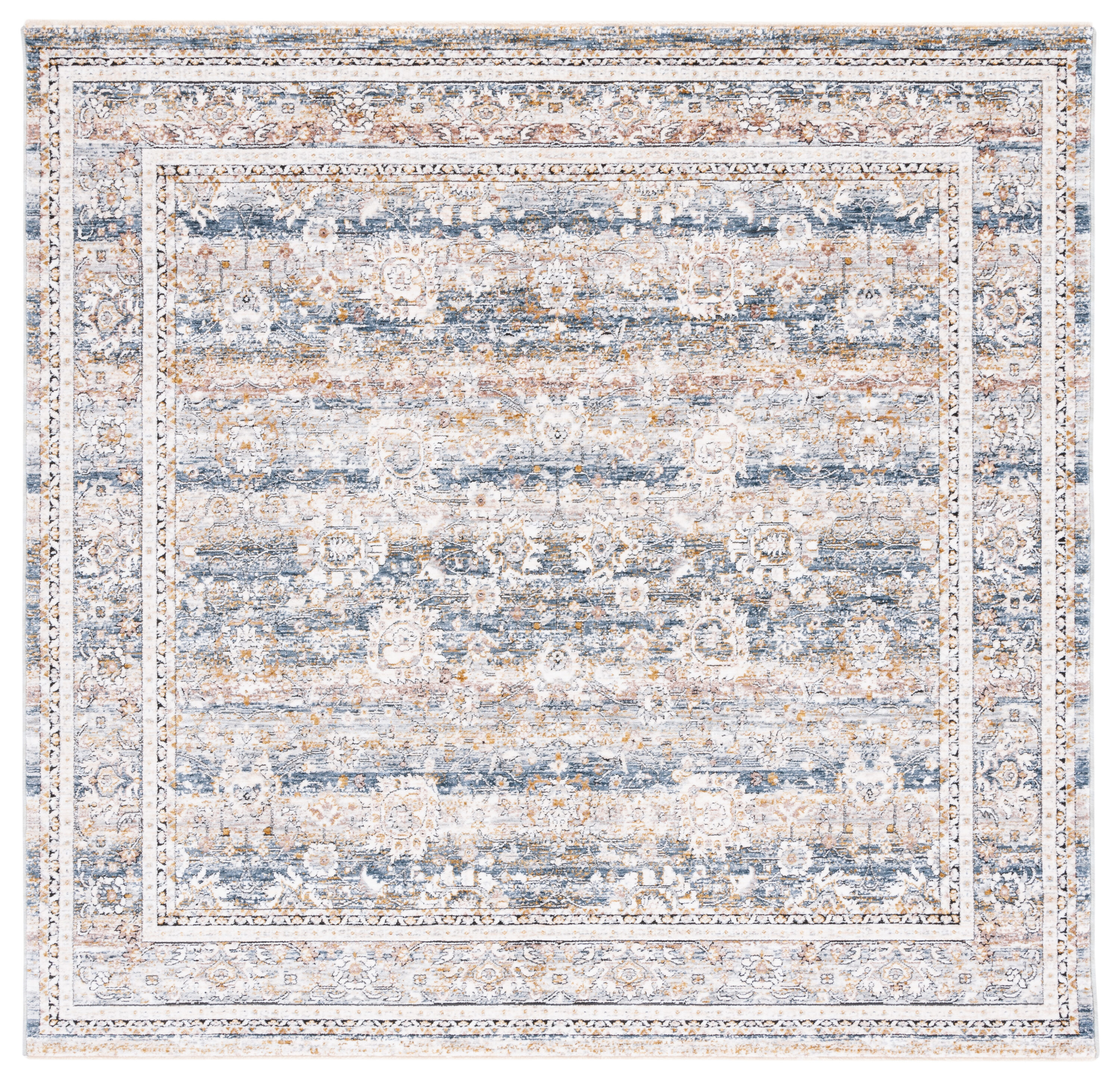 Moondust 658M Blue/Grey 6 X 6 Area Rug