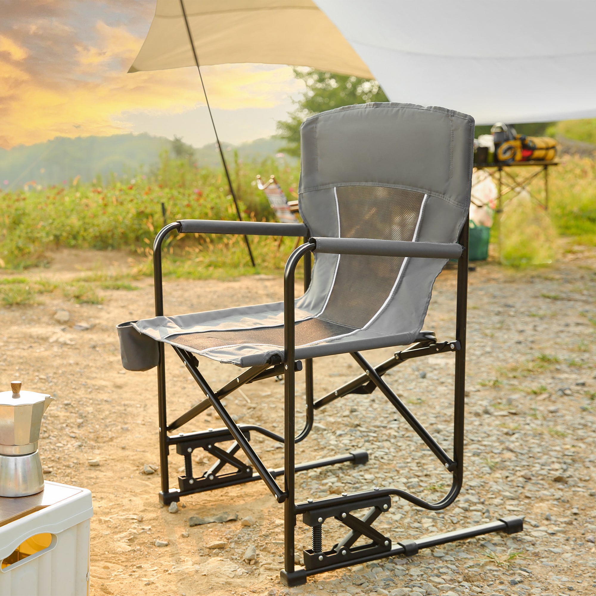 Mondawe MO-P2AC2417GGY1 Beach-Camping-Chairs - View #2