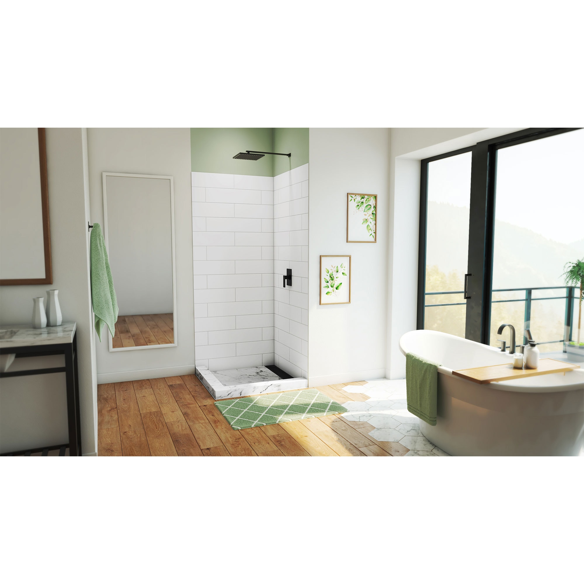 DreamLine WKDS363684XMS00 Shower-Wall-Surrounds - View #8