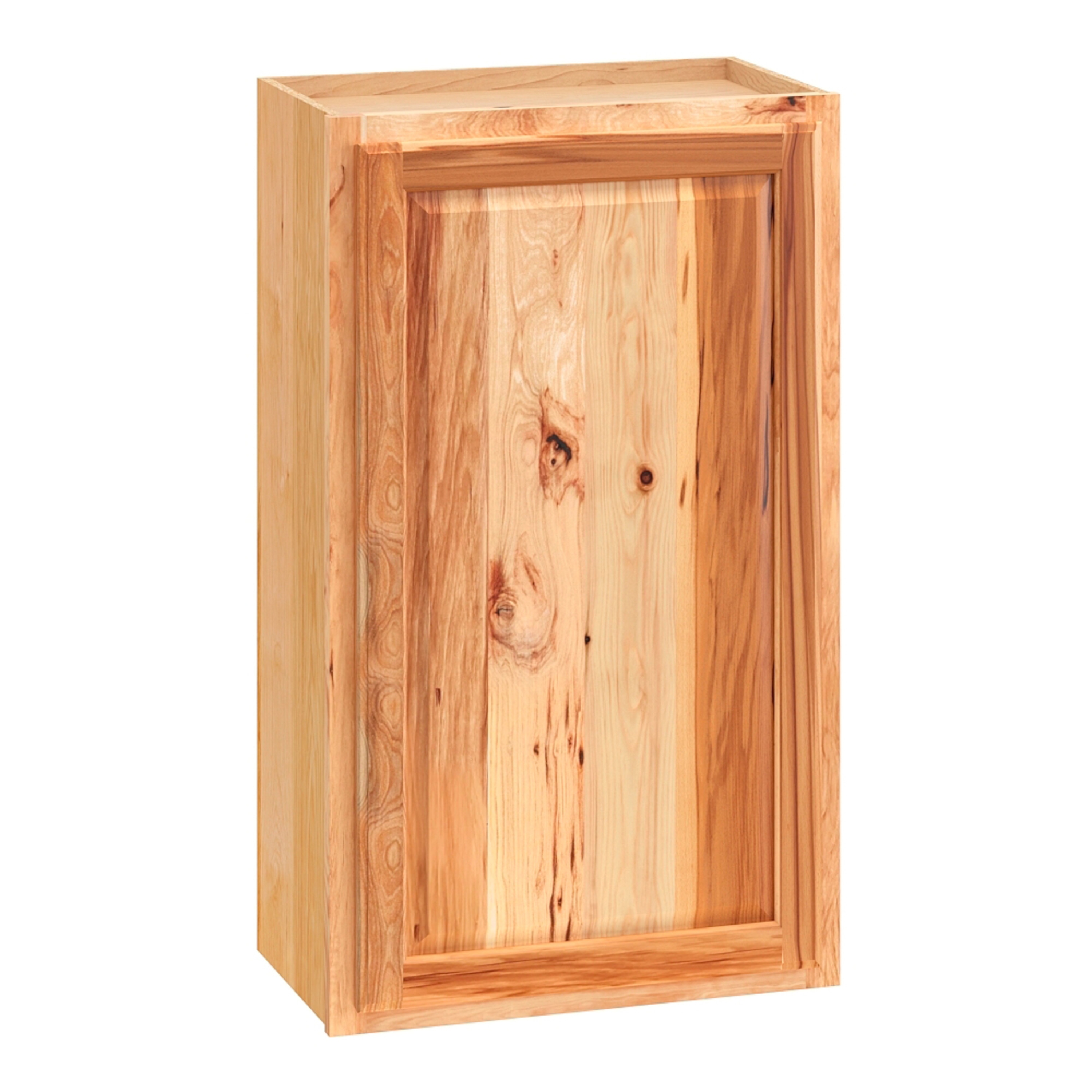 Diamond NOW 28E W2136R Denver 21-in W x 36-in H x 12-in D Natural Rustic Hickory Wall Fully assembled Cabinet (Raised Panel Square)