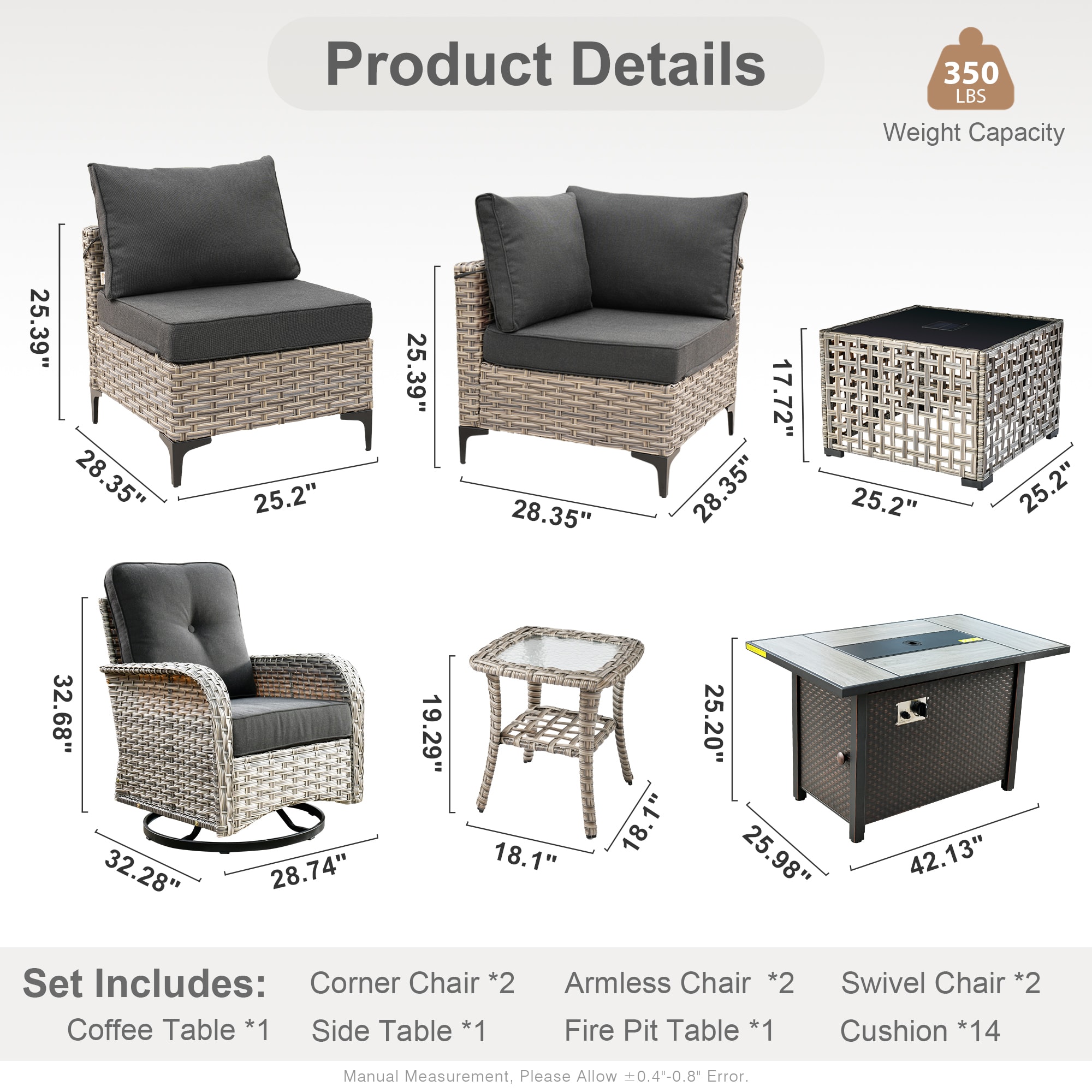 Caodoc L5-CFP03-VYZSKT109-1 Patio-Sofas-Daybeds - View #3