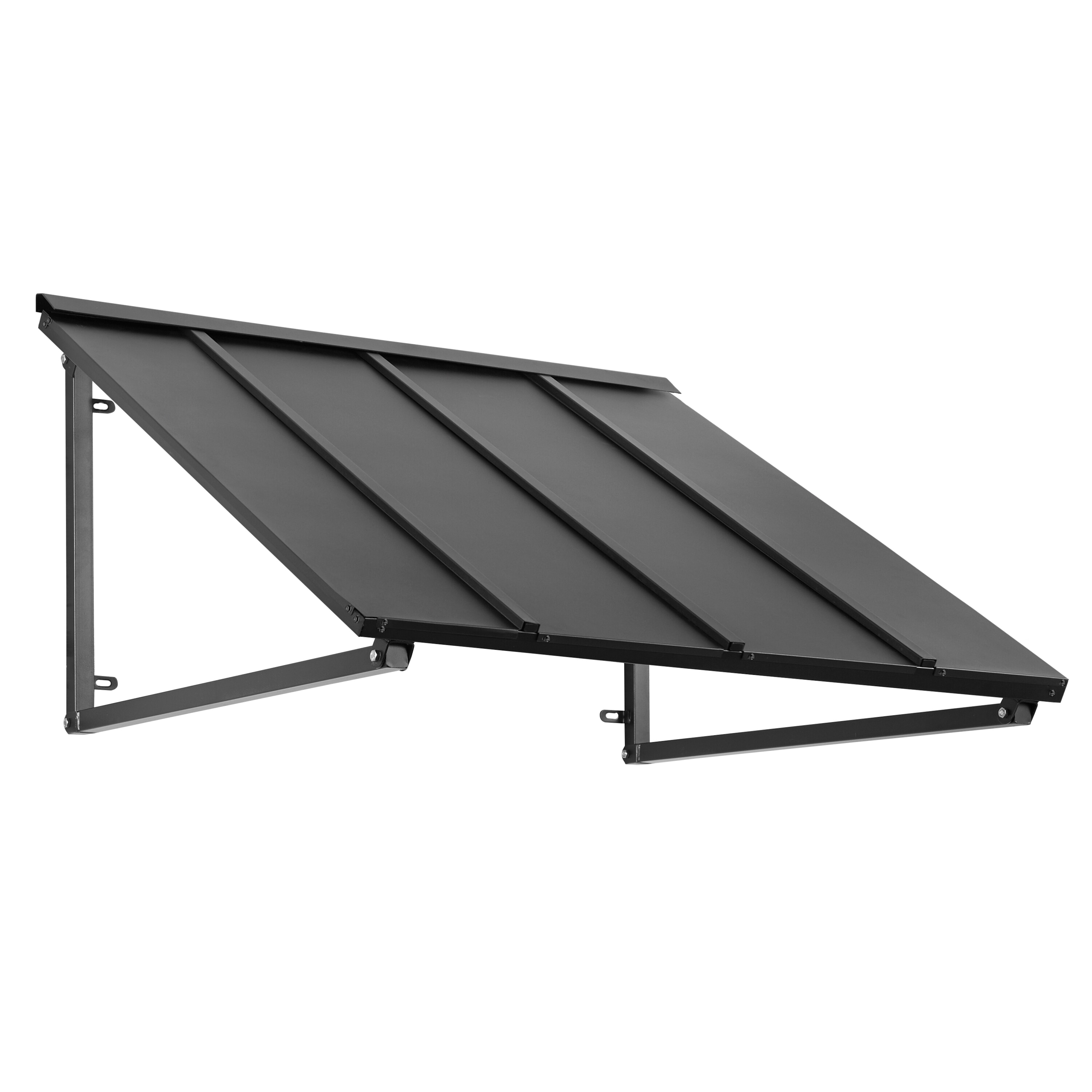 Awntech Houstonian 44-in Wide x 36-in Projection x 24-in Height Metal Black Solid Fixed Window/Door Awning #H23-L-3K