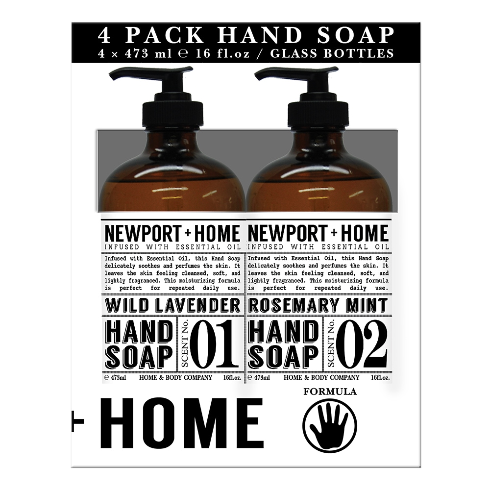 Natural Hand Soap with Rosemary and Mint Blend of Essential Oils - Bulk