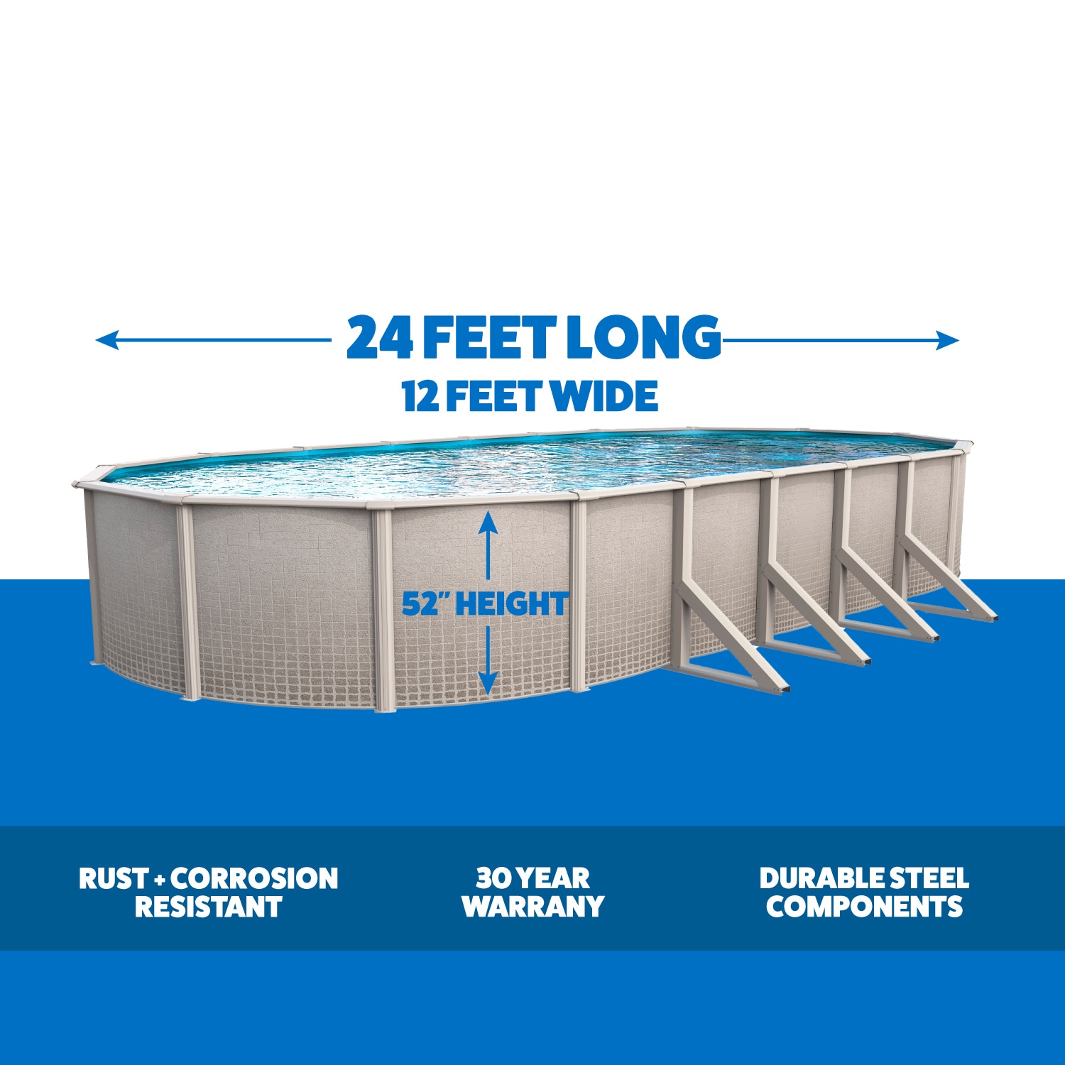 Wilbar Group REP122452LW Above-Ground-Pools - View #2