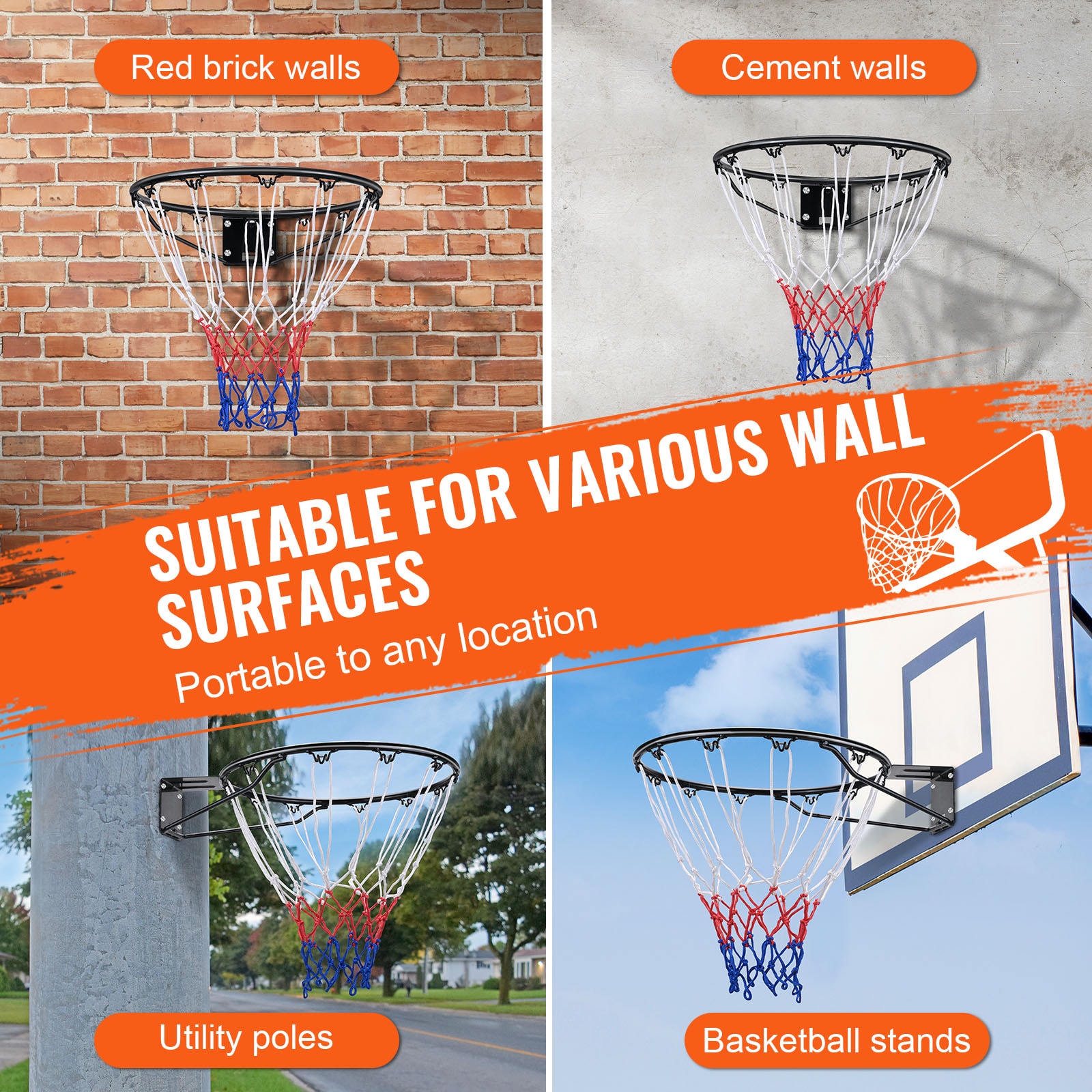 VEVOR LK18CBZKYTST8P5VZV0 Basketball-System - View #7