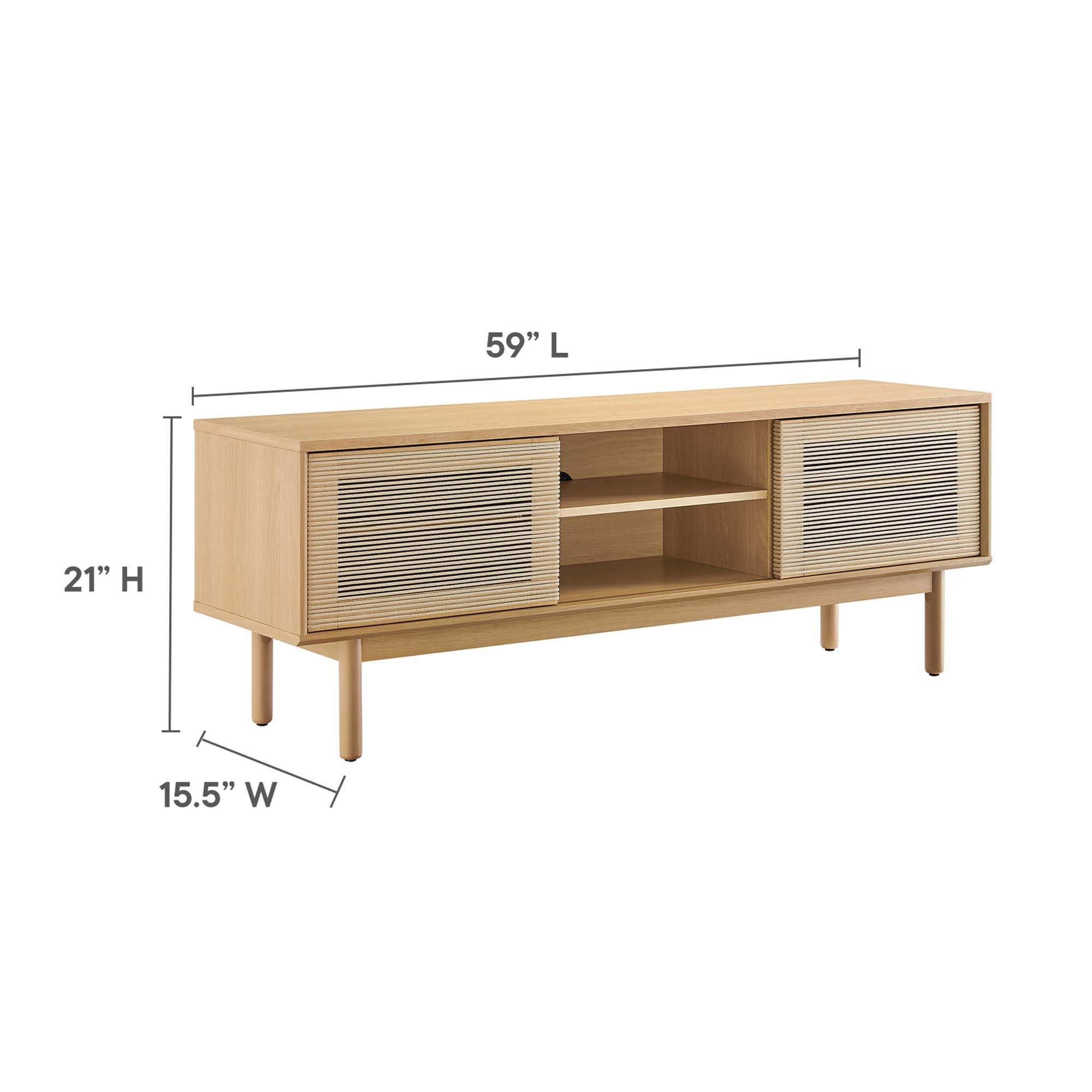 Modway EEI-6584-OAK-TAN Tv-Stands - View #3