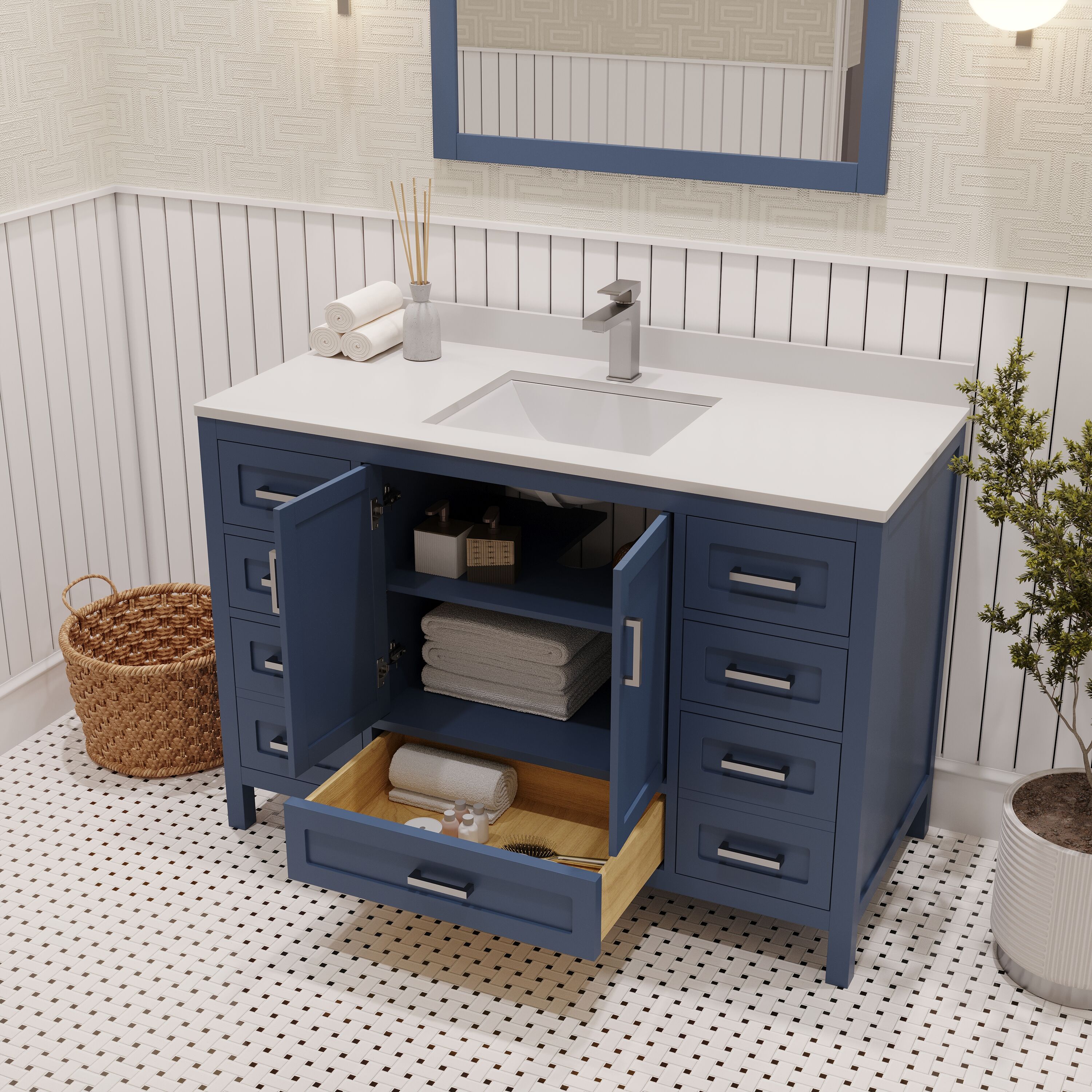 Ayna Decors AVR48NB3102 Bath-Vanity-Combo - View #4