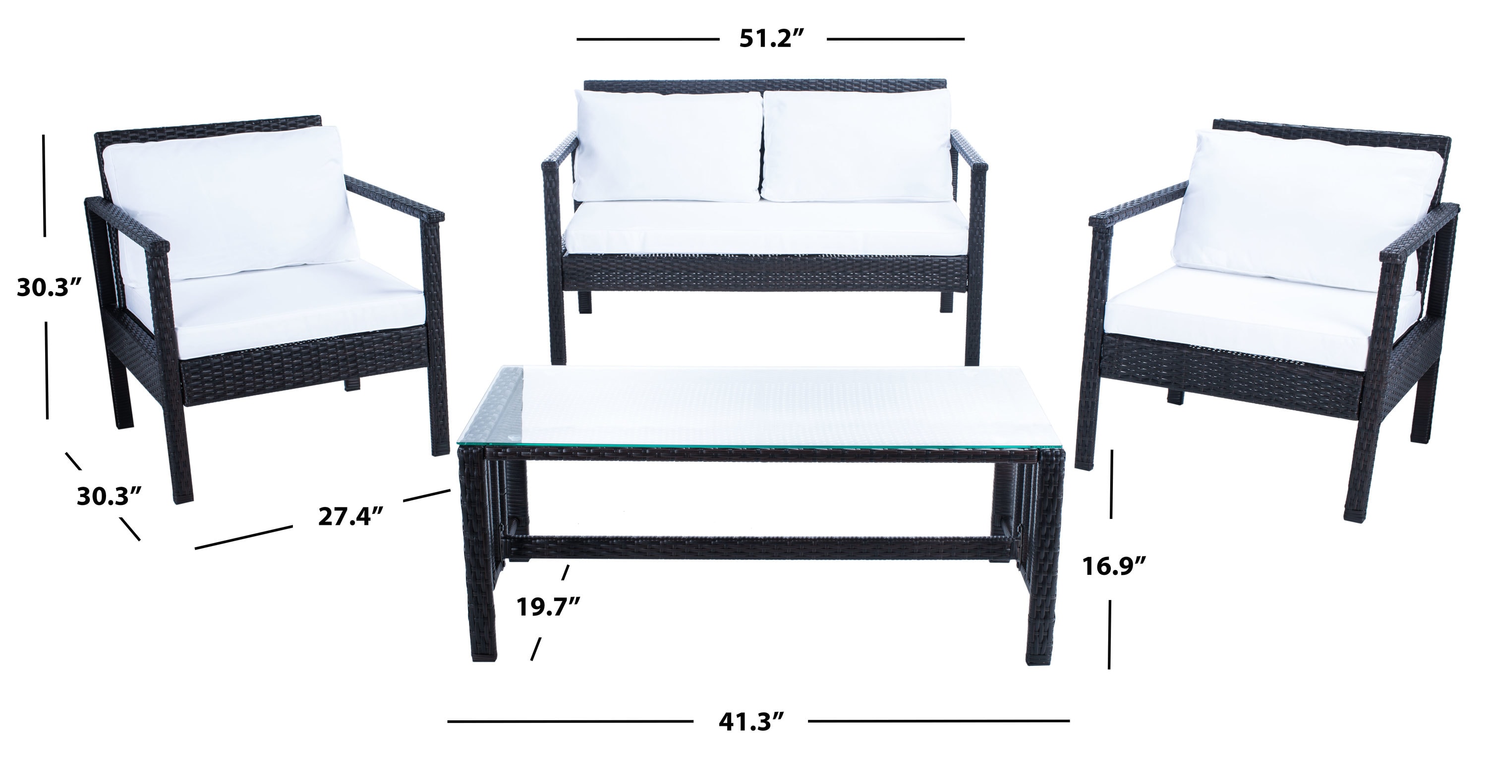 safavieh conversation set