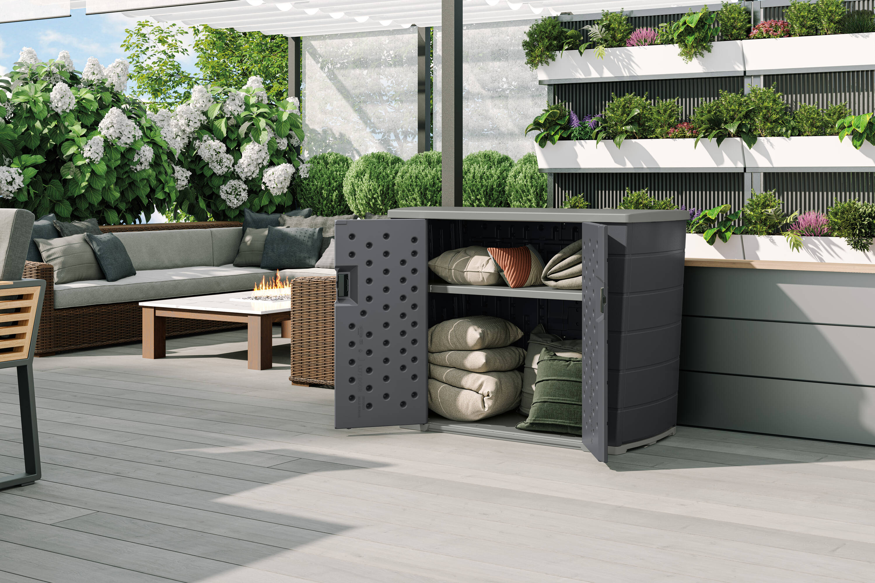 Suncast 49.75-in x 23.5-in Gray Outdoor Storage