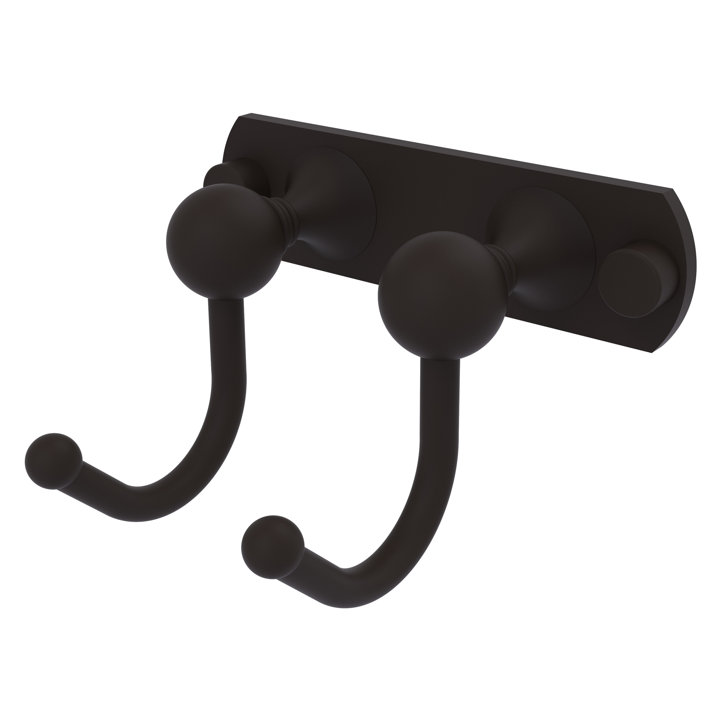 Allied Brass SL-20-2-ORB Shadwell Oil-rubbed Bronze Double -Hook Wall mount Towel Hook