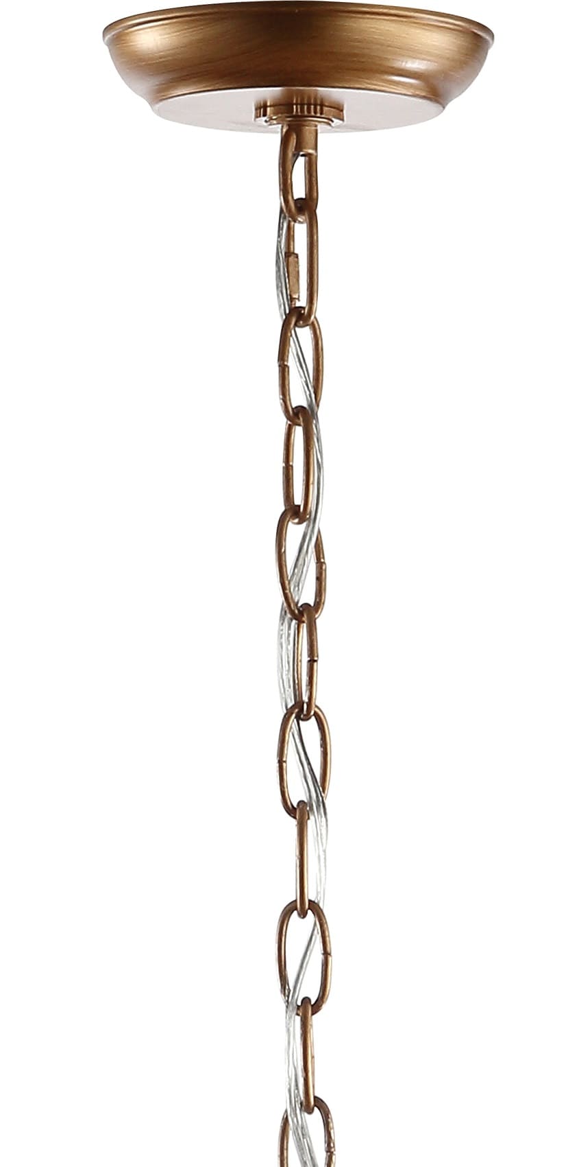 Isabelle 20" Adjustable Antique Gold LED Pendant Light