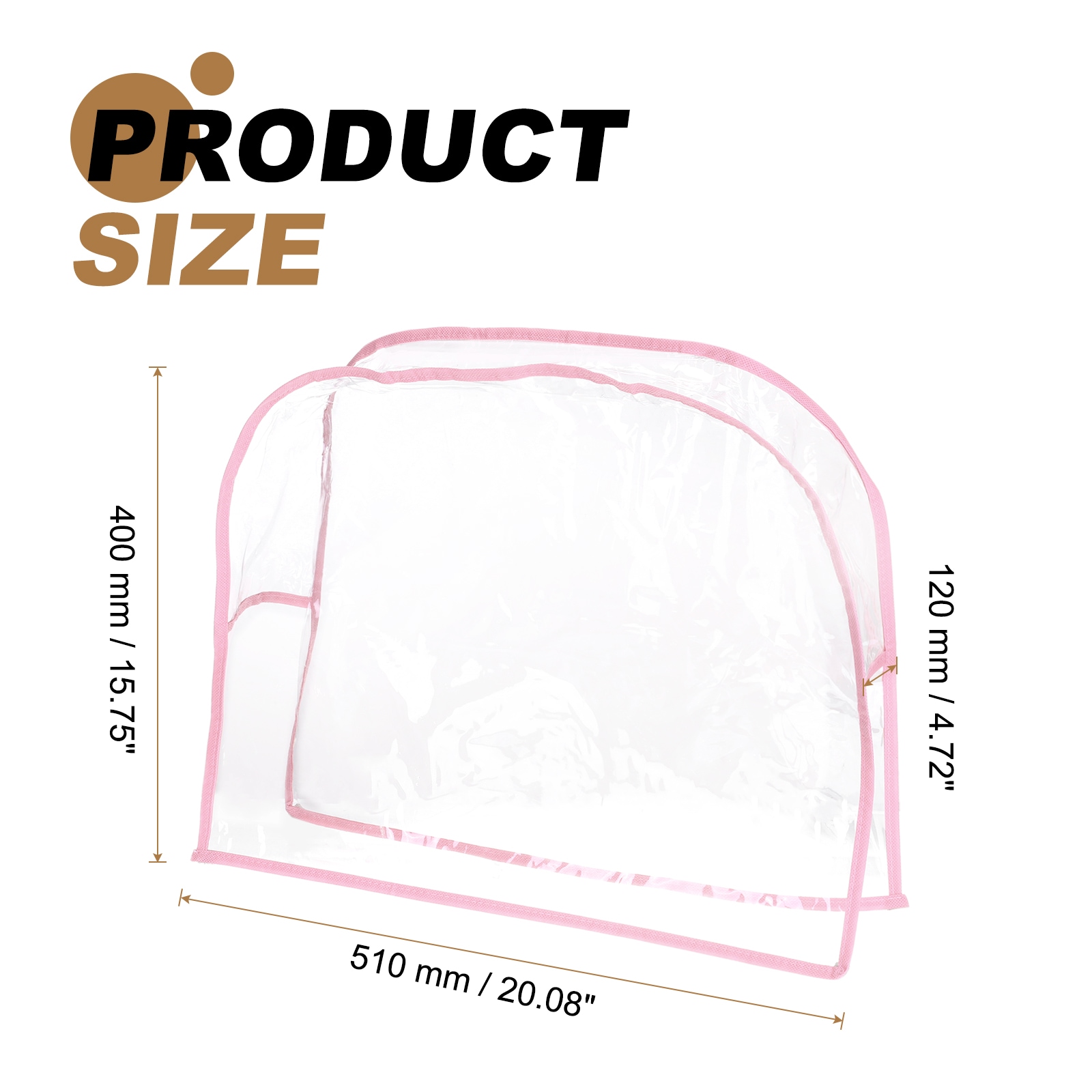 Unique Bargains Salon Chair Cover 20inch x 16inch x 5inch Clear Plastic ...