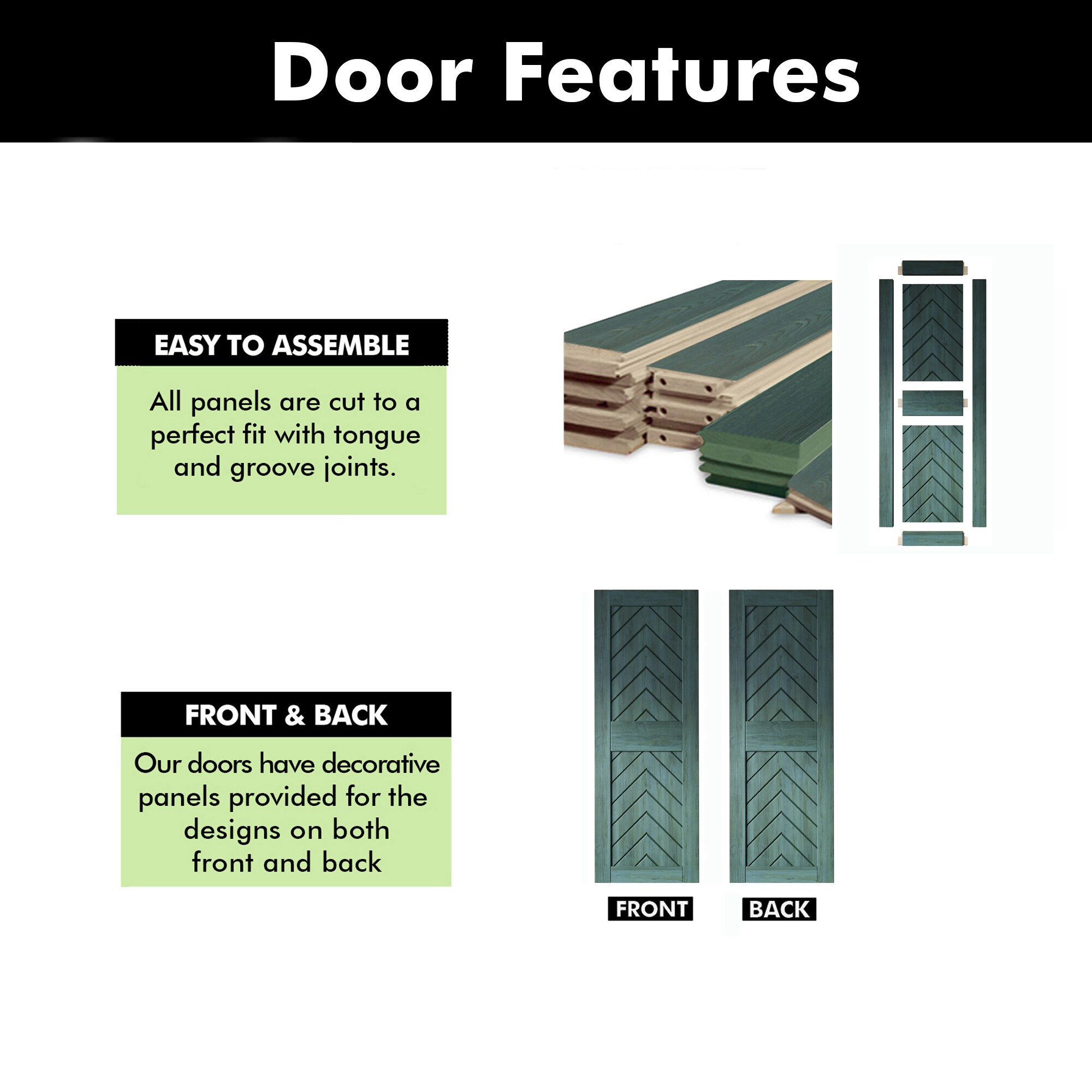 HOMACER JT1-3284-RP Barn-Doors - View #3