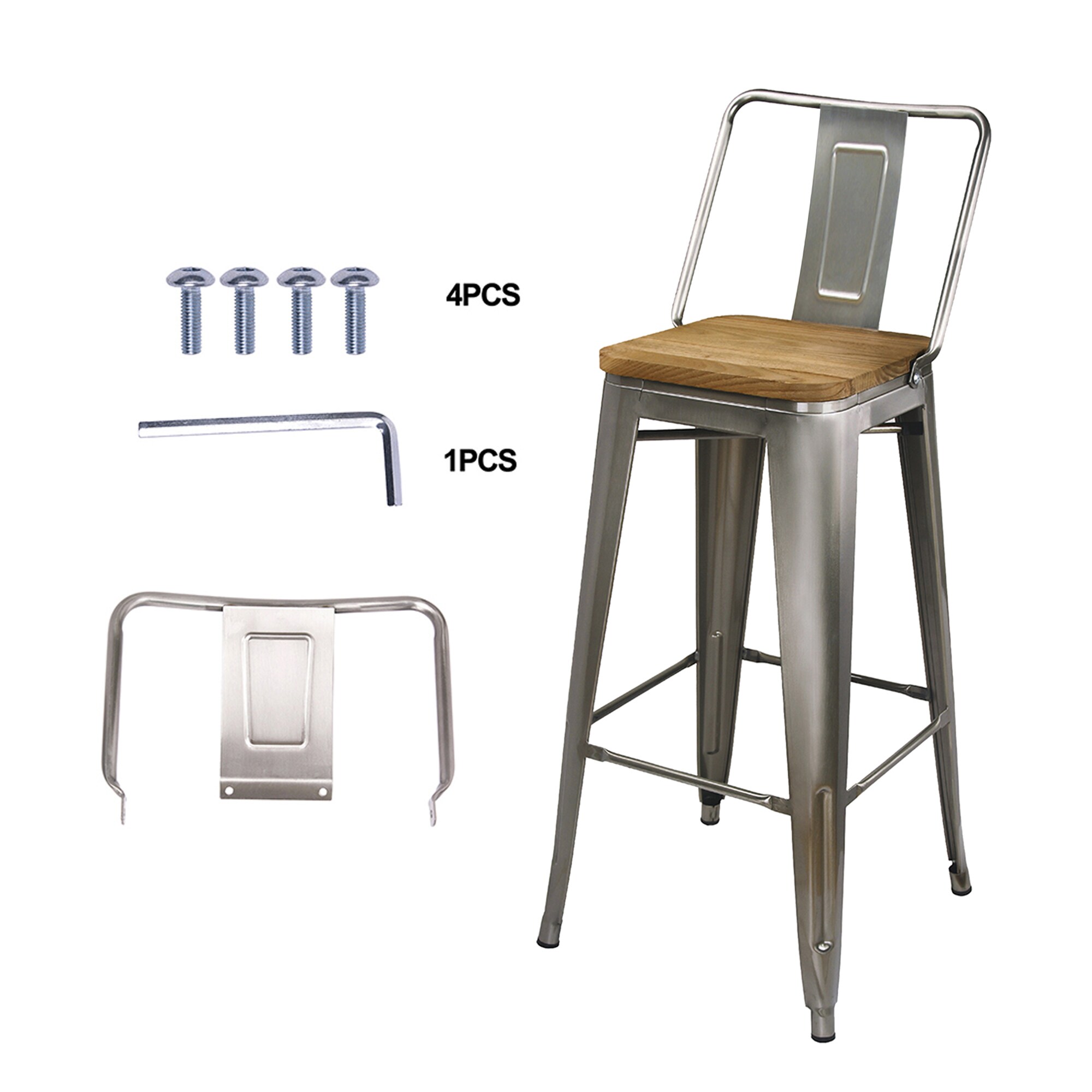 galvanized bar stools 30 inch