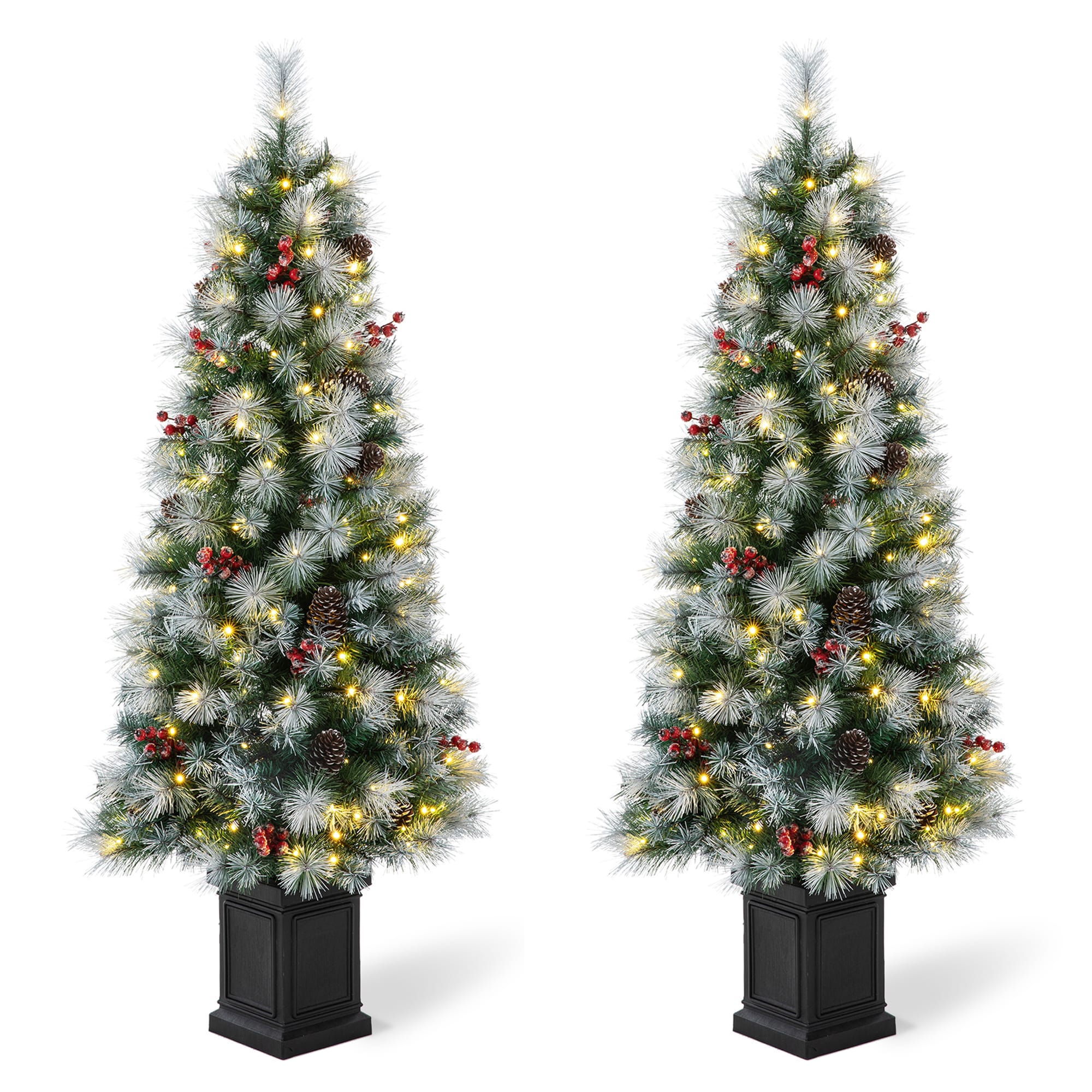 Potted Artificial Christmas Trees at Lowes.com