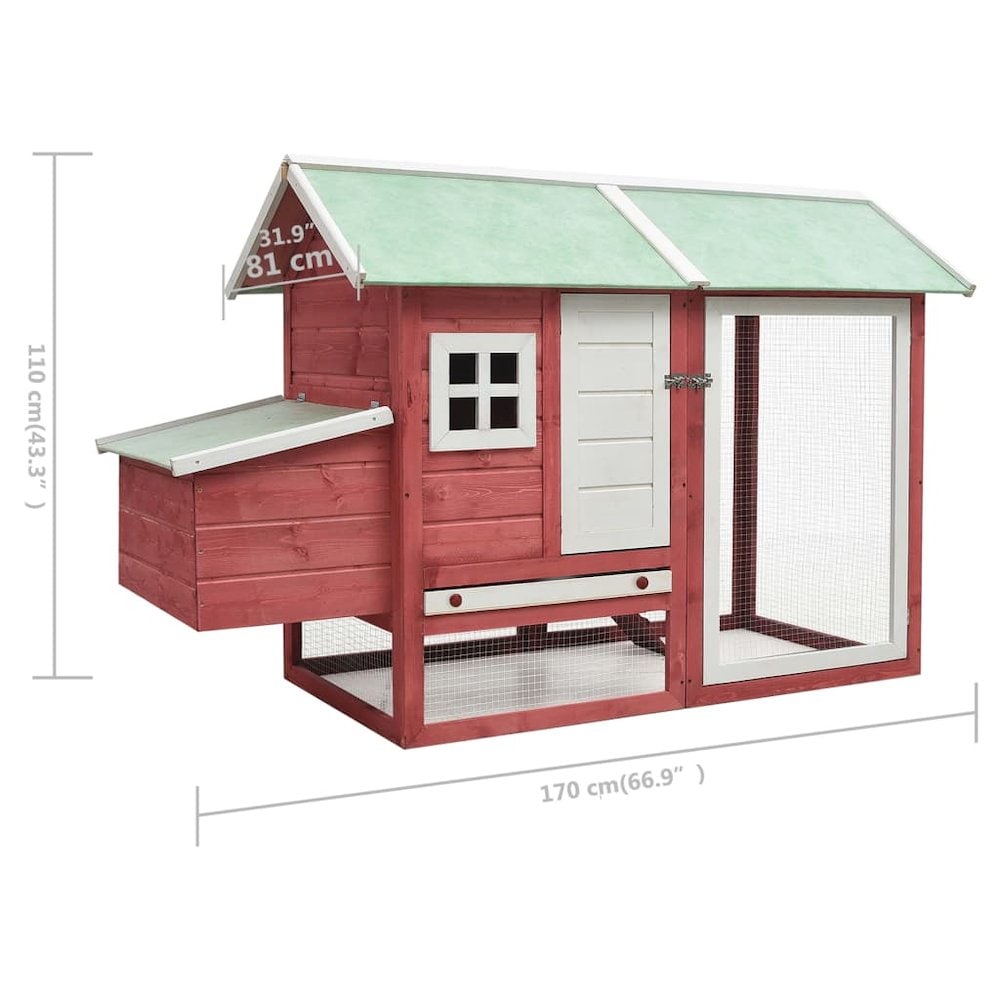 vidaXL 170863 Chicken-Coops-Rabbit-Hutches - View #5