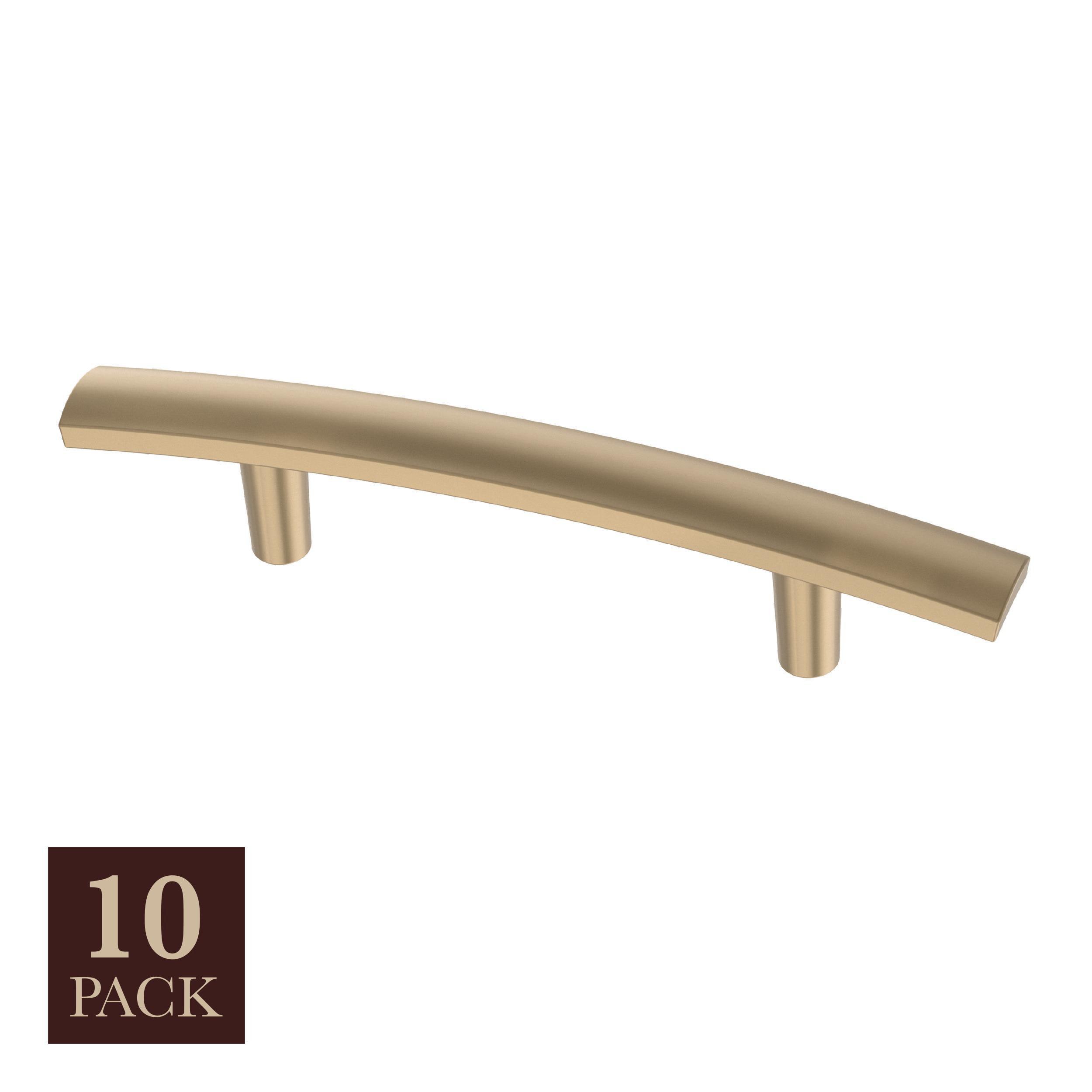 allen + roth P24425W-CZ-K1 Amelia 3-in , 76mm Center to Center Champagne Bronze Arch Bar 10 -Pack