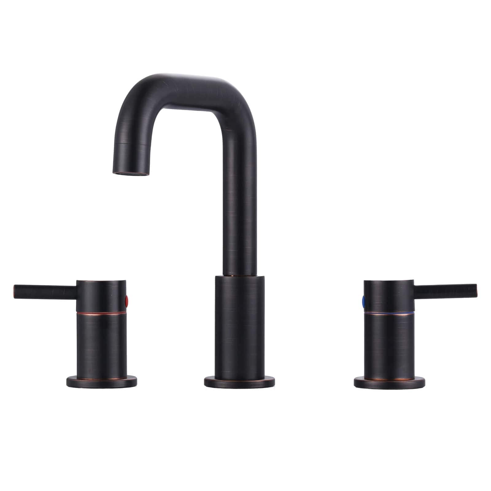 ARCORA 8 in Widespread Double Handle High Arc Bathroom Faucet with Pop up Drain in Oil Rubbed Bronze