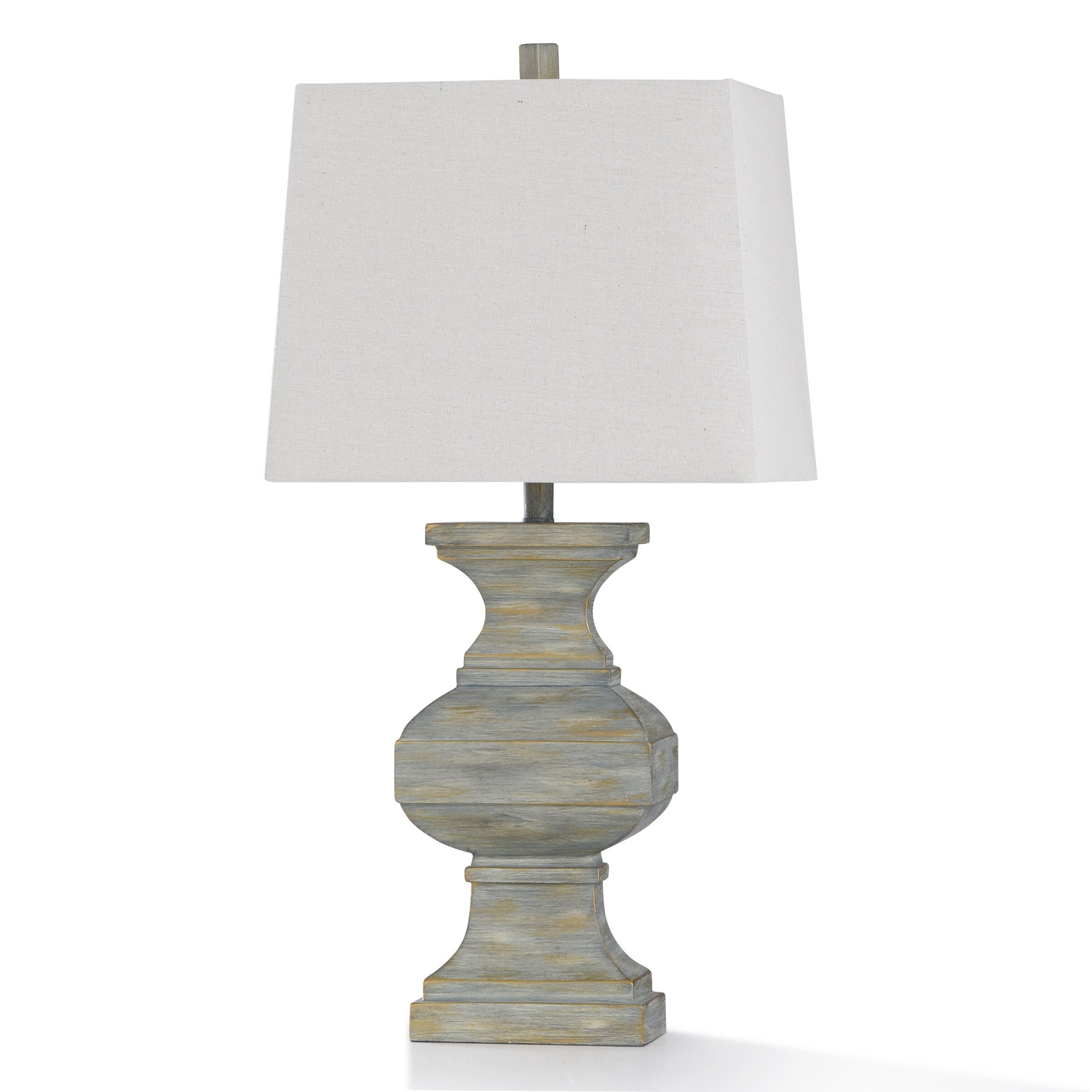 style craft farmhouse gray table lamp